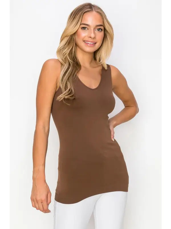 Reversible Seamless Cami (Vneck/Crew)