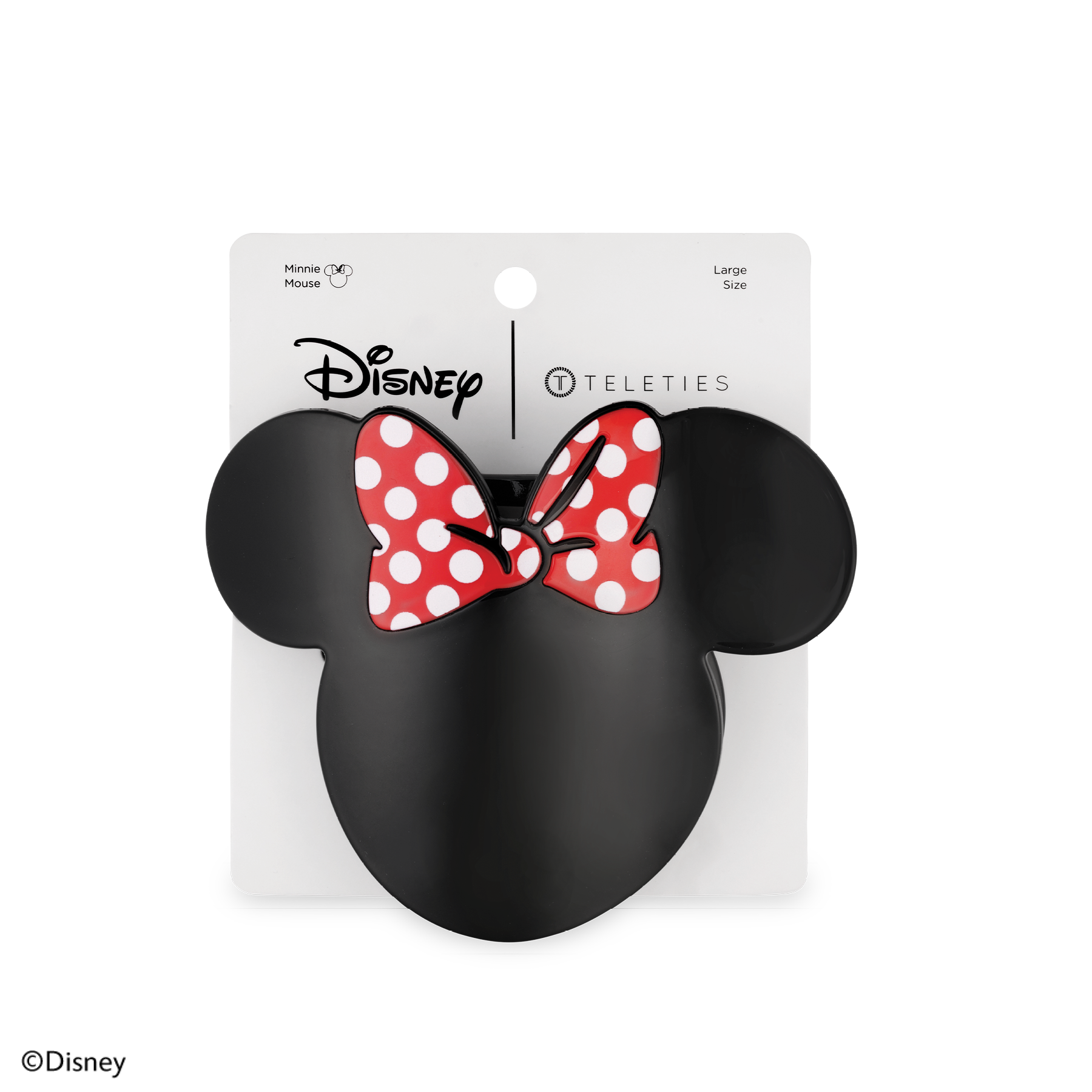 Disney: Minnie Mouse Shaped | Large | Flat Hair Clip