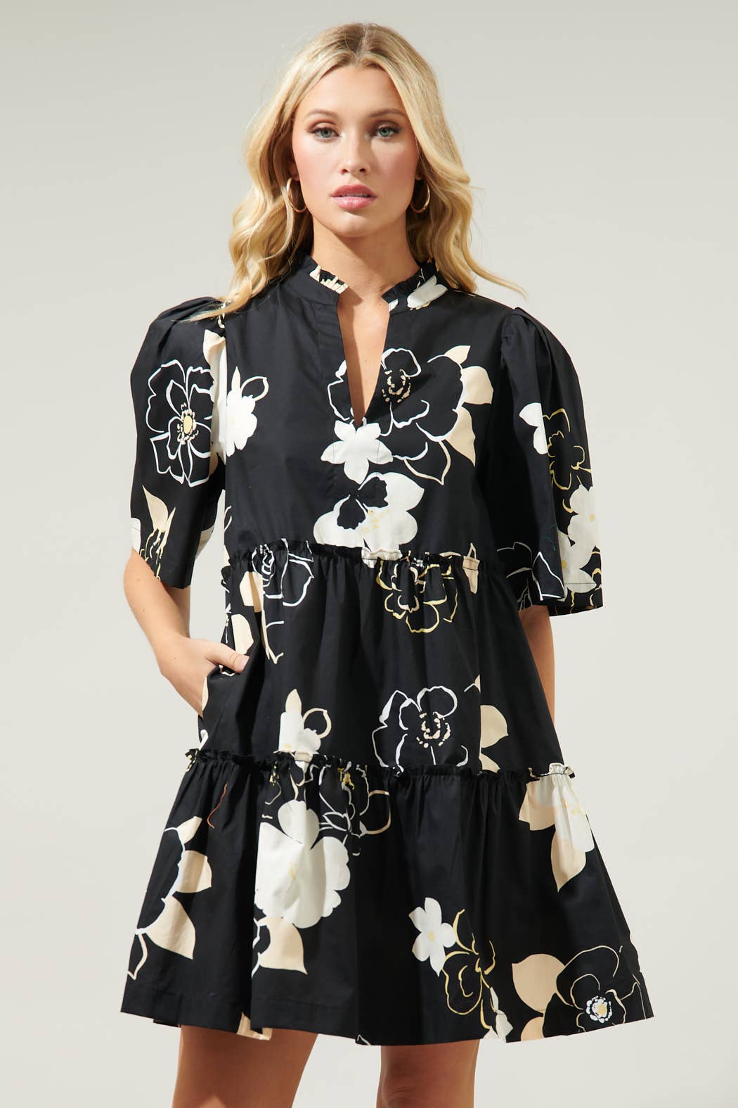Cairan Rose Shift Dress