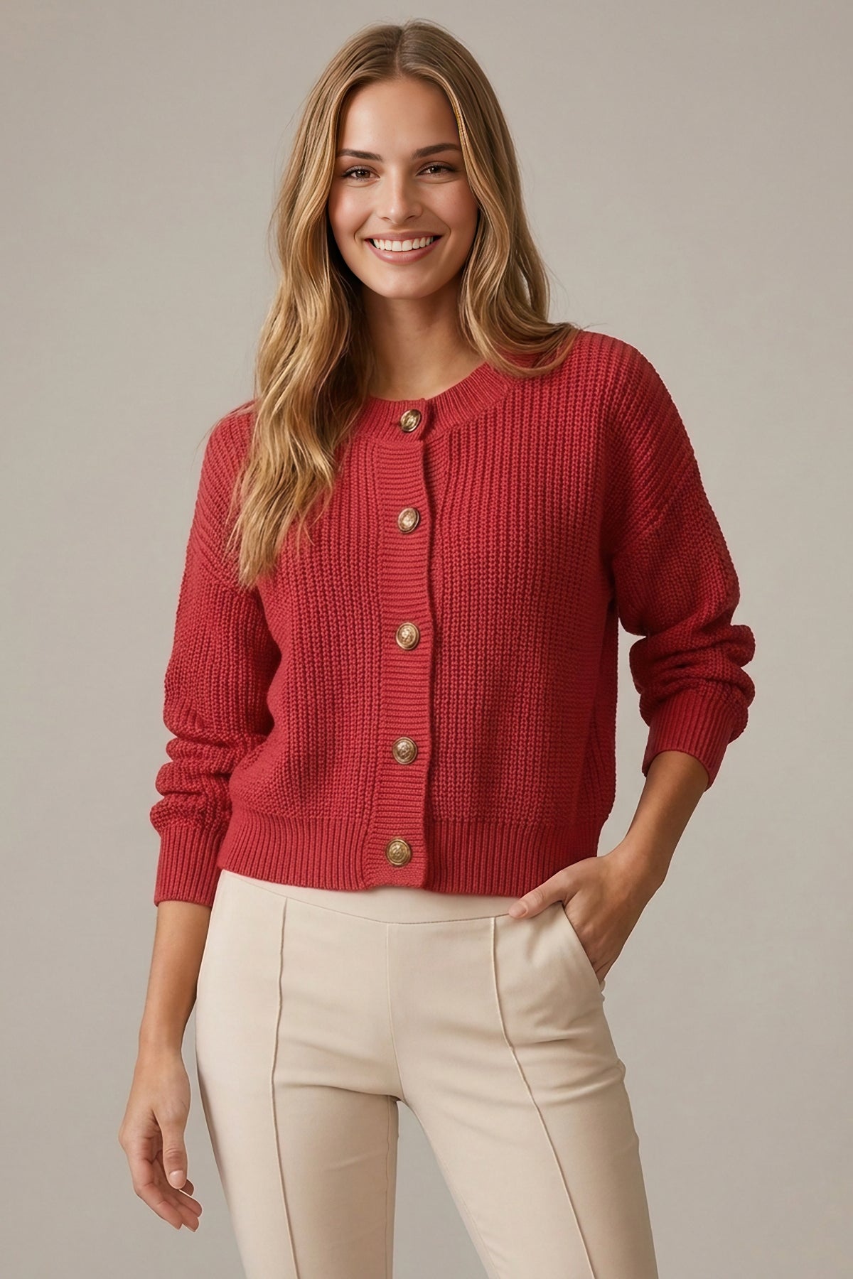 Textured Gauge Cardigan
