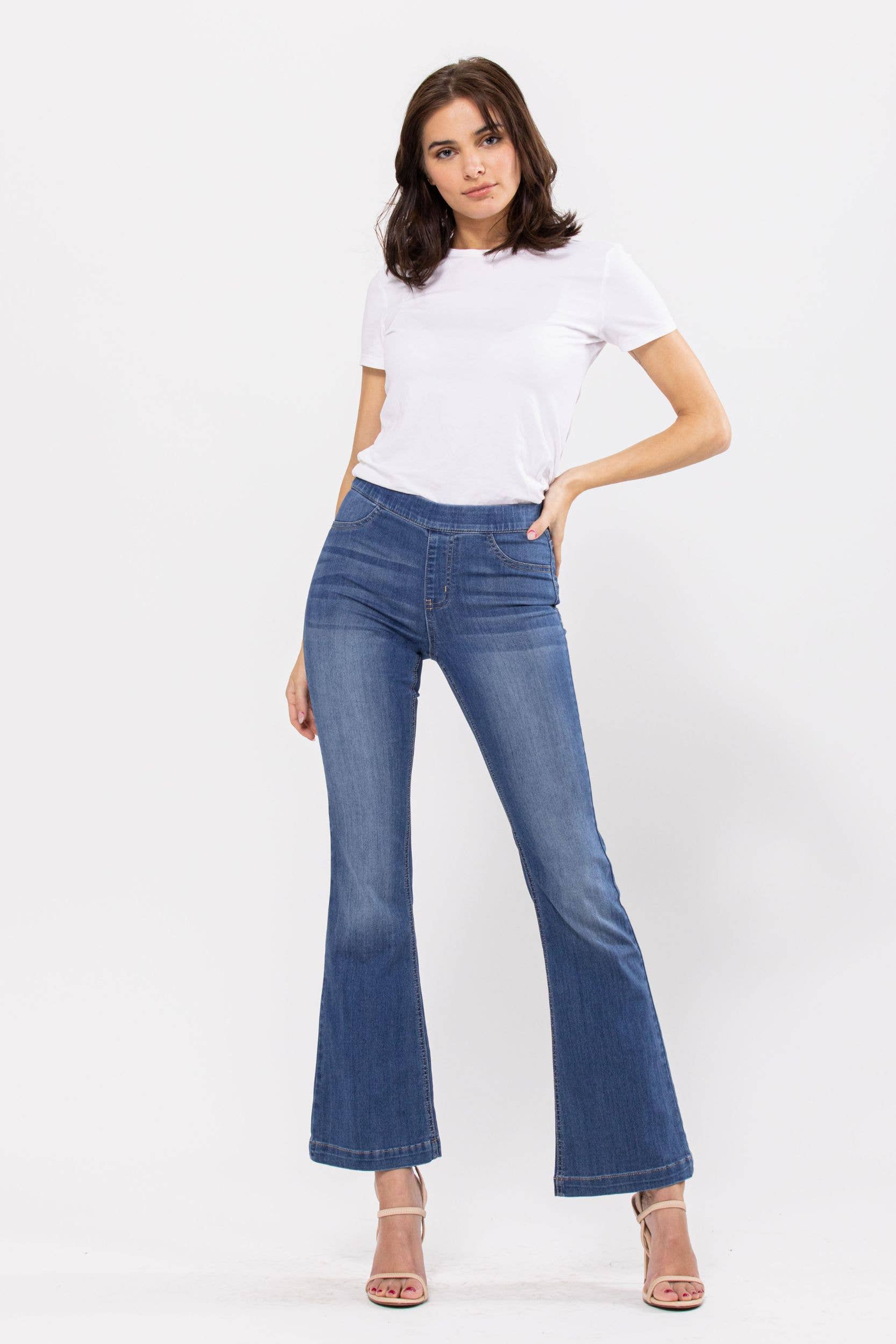 Medium Wash Flare Jegging