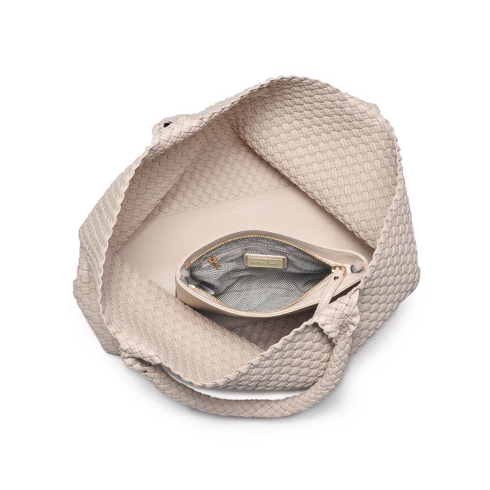 Solana Woven Vegan Leather Tote