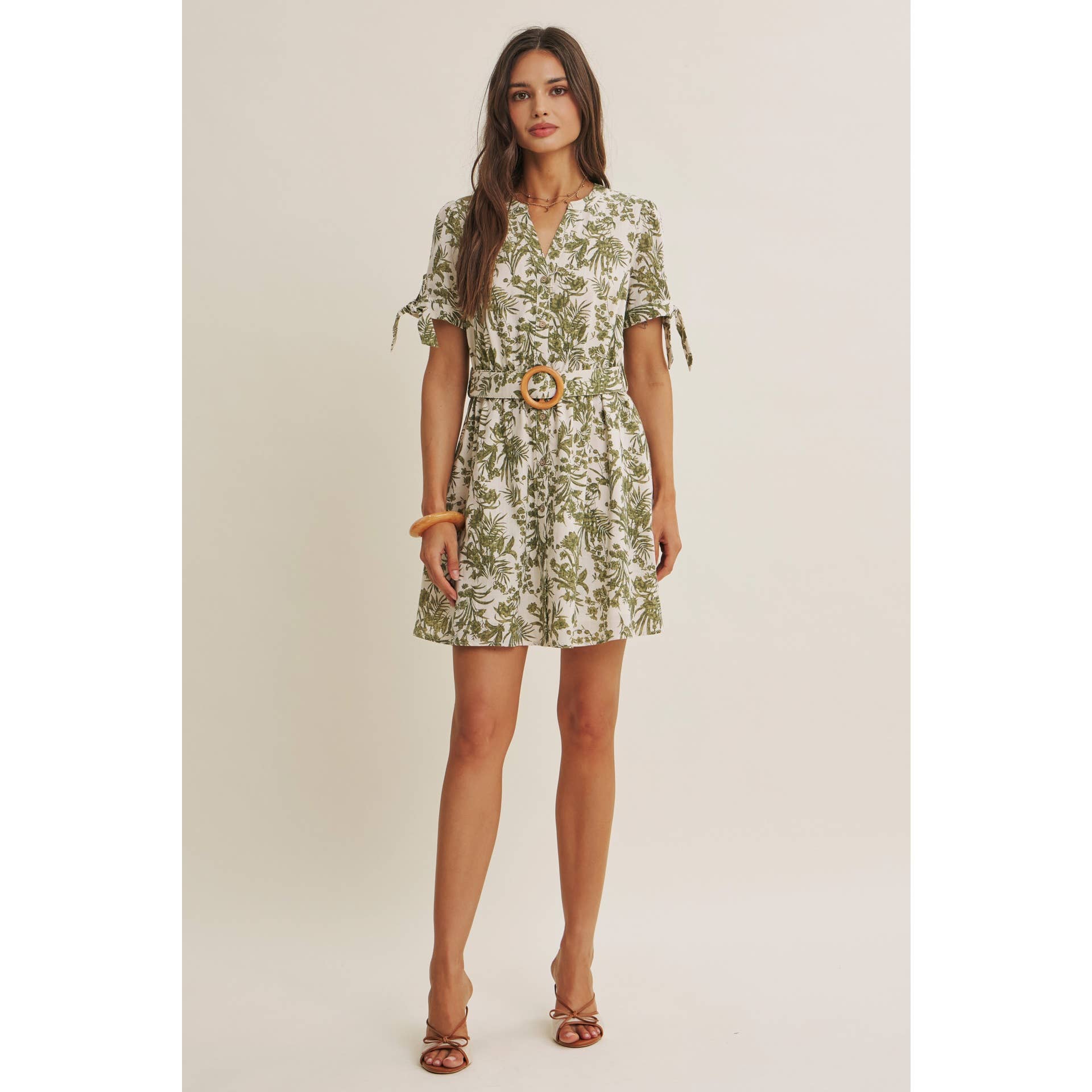 VINEYARD FLORAL MINI DRESS
