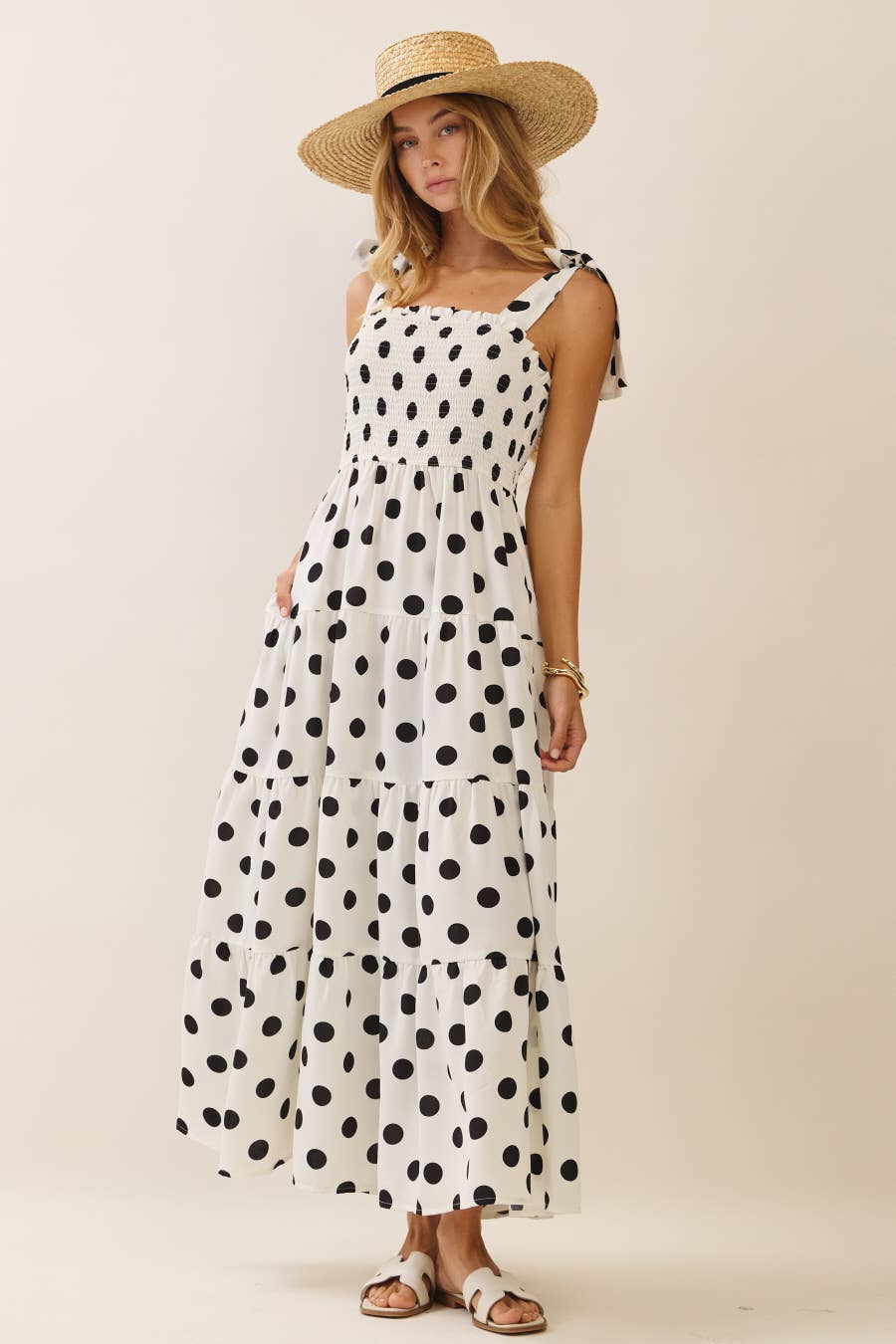 Polka Dot Midi Dress