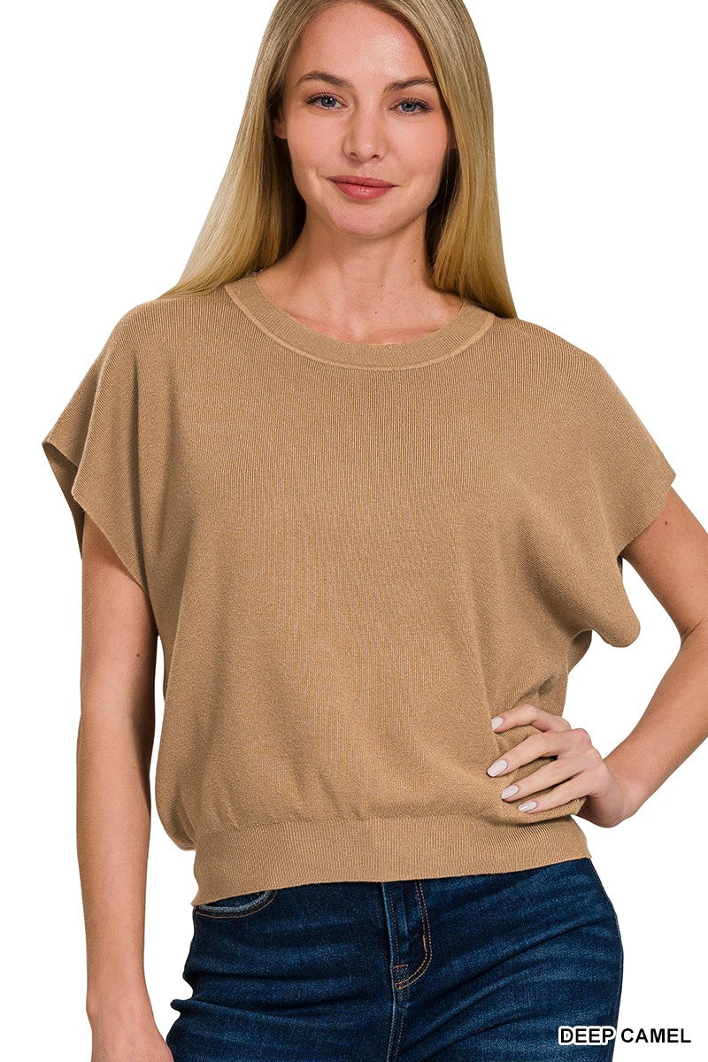 Short Sleeve Dohlman Sleeve Sweater