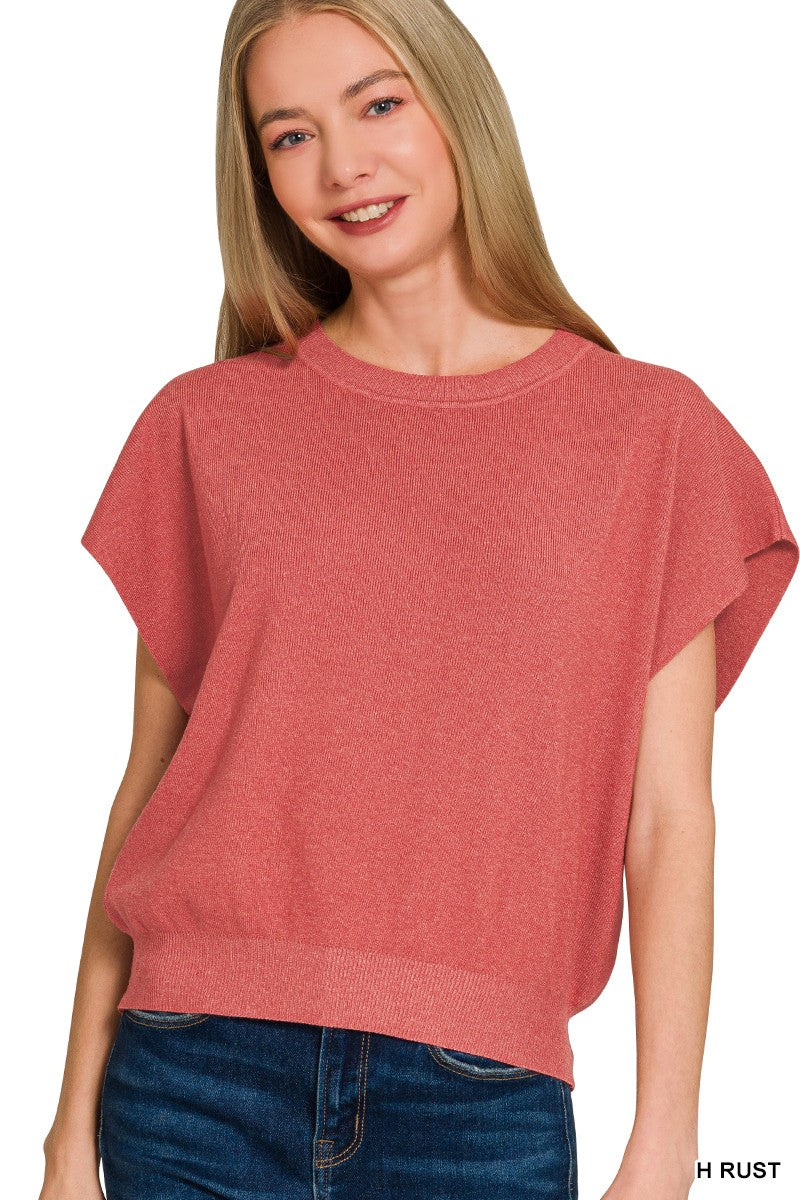 Short Sleeve Dolman Sweater