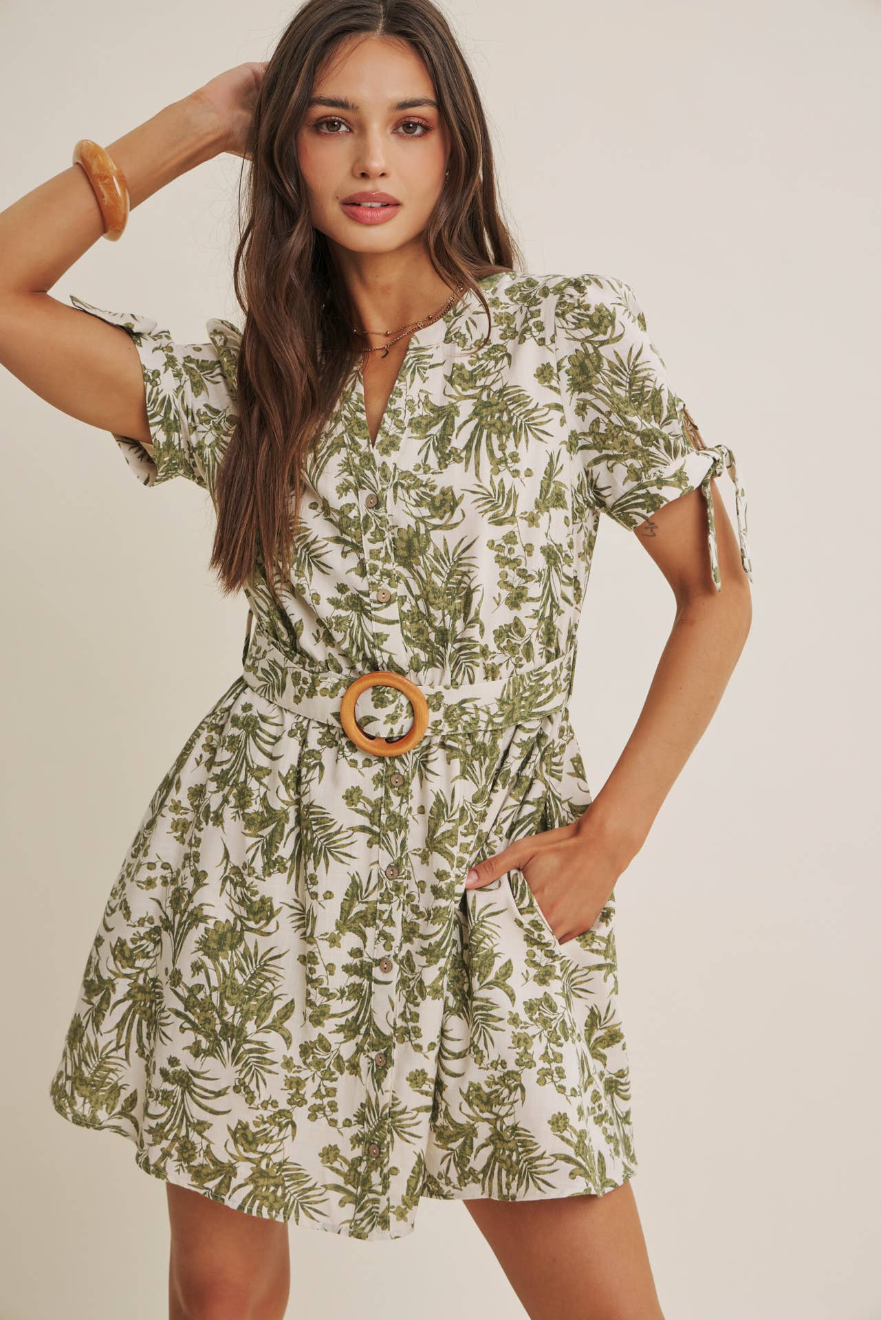 VINEYARD FLORAL MINI DRESS