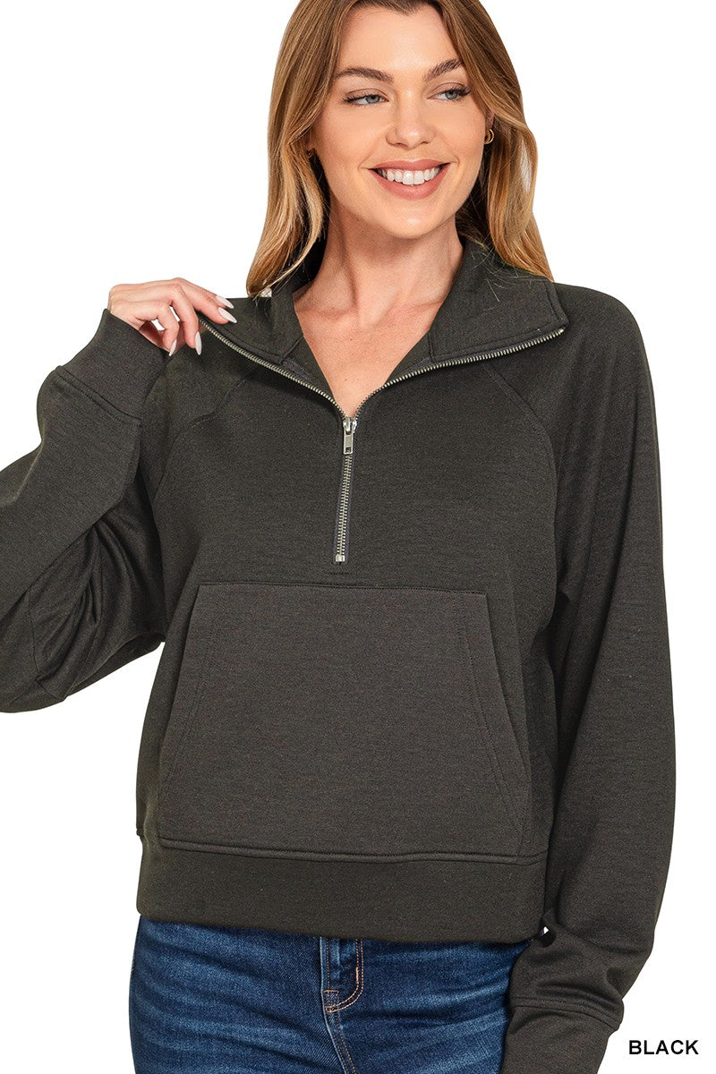 Scuba Half Zip with Pocket