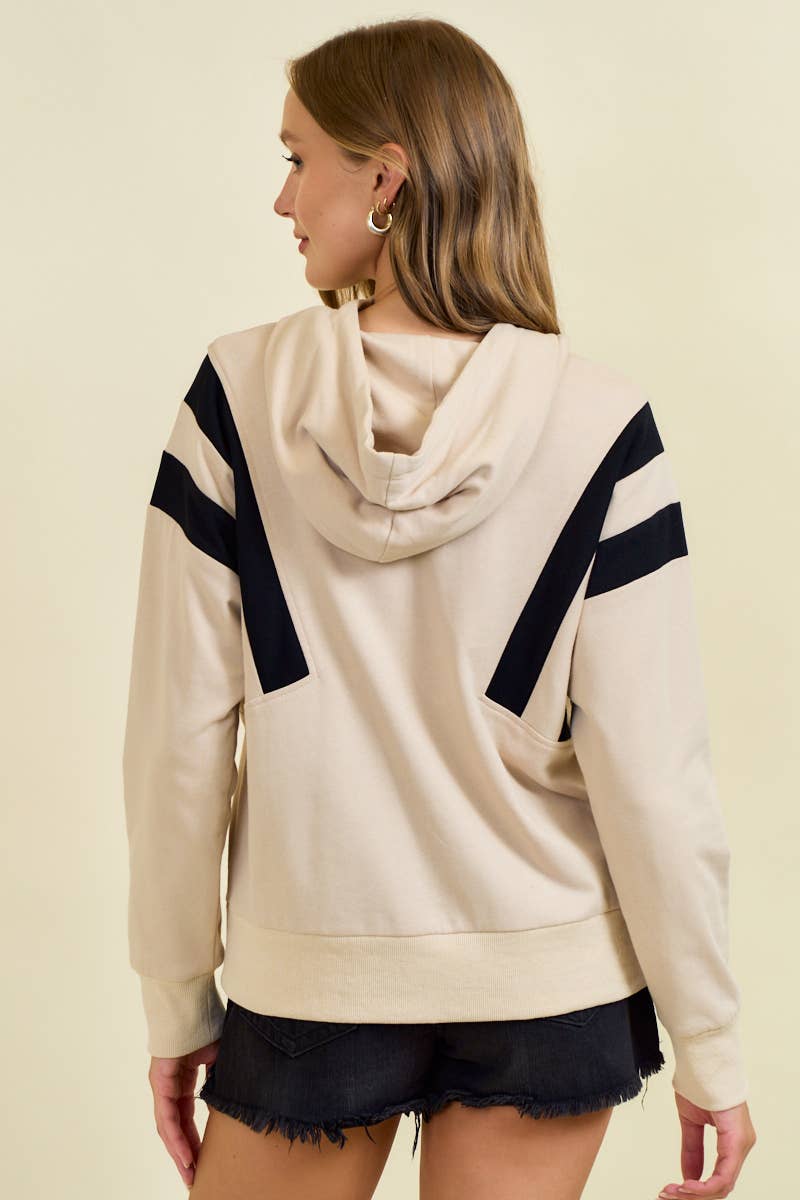 Half Zip Hoodie Sweatshirt