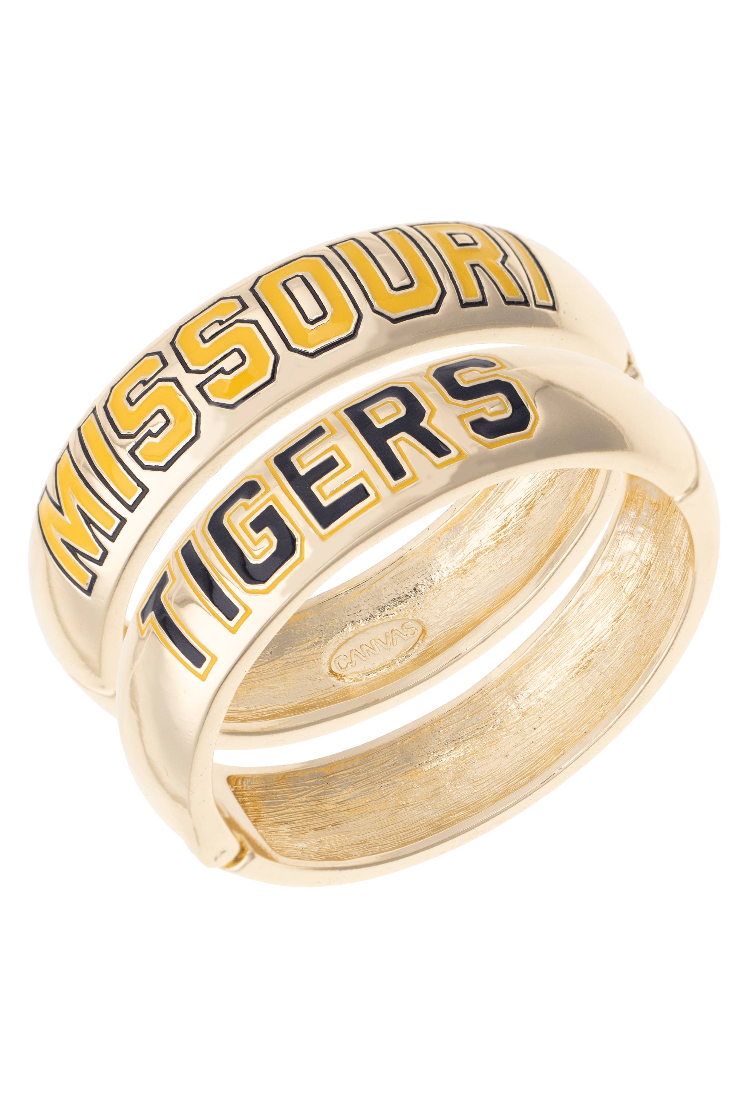 Missouri Tigers Polished Metal Hinge Bangle