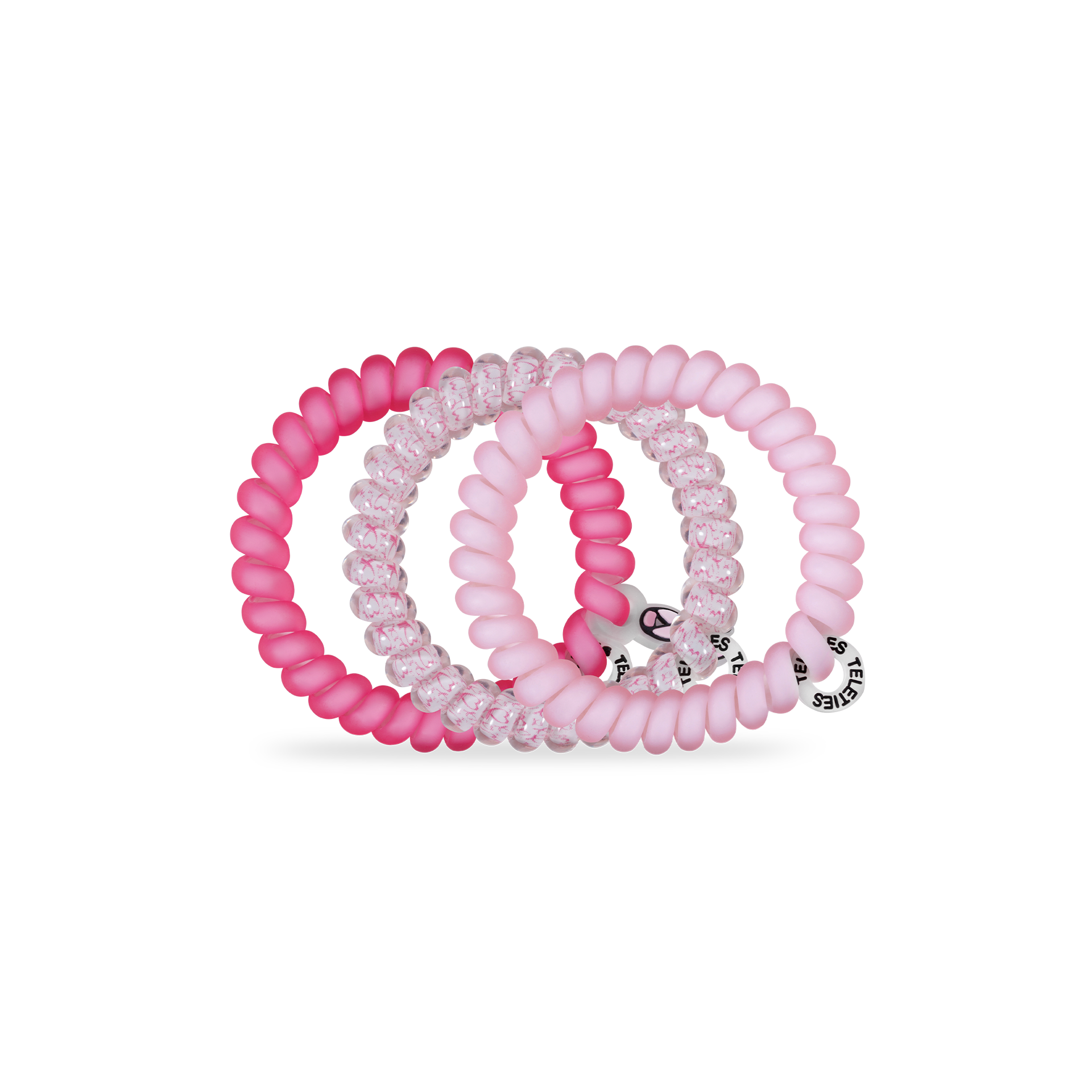 Spiral Hair Coils | Small | Pink Ribbon Power Hair Ties