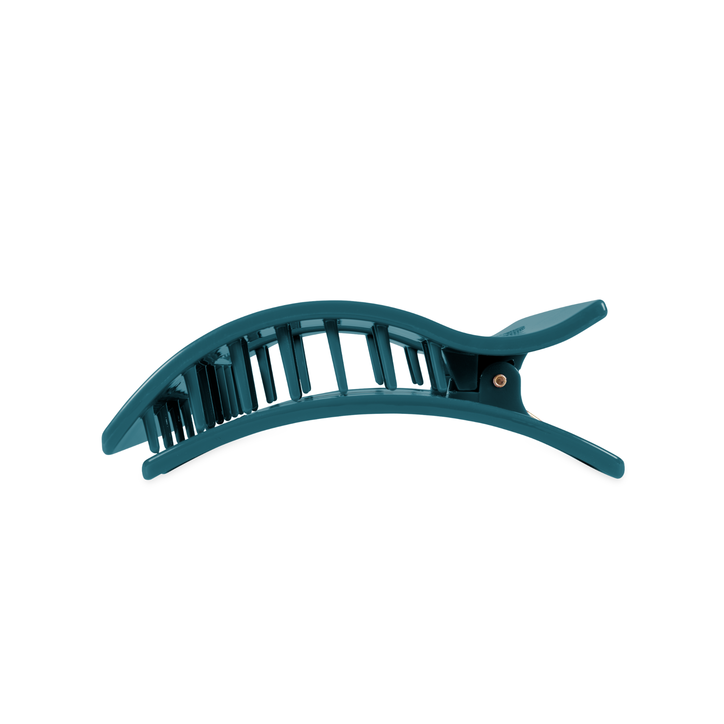 Teal With It Large Flat Rectangle Hair Clip