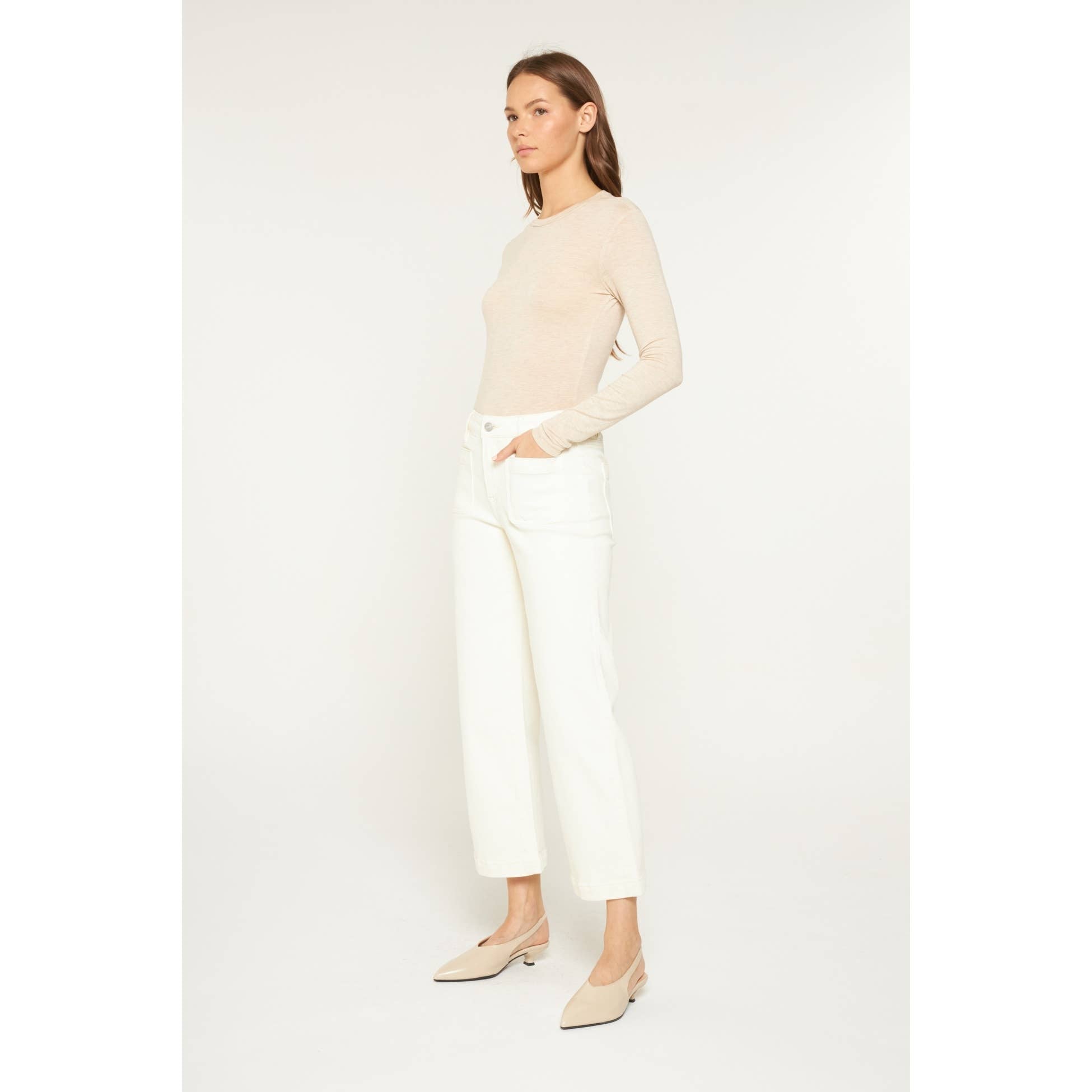 HIGH RISE CROPPED WIDE LEG