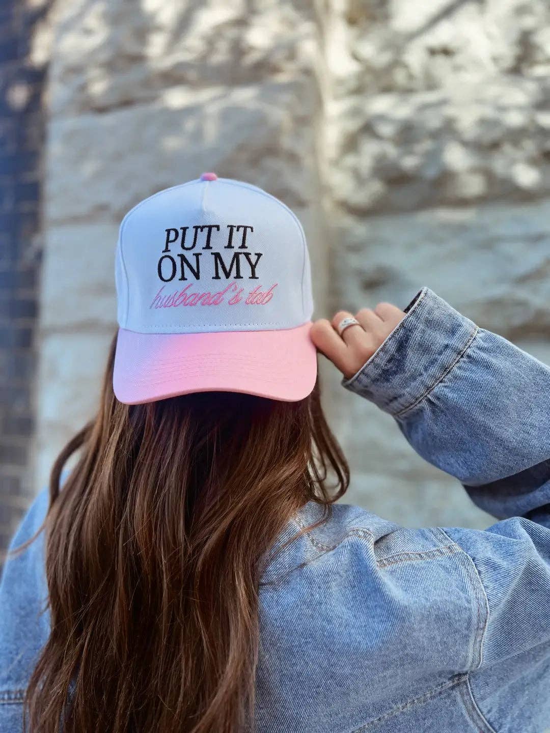 Put It On My Husband's Tab Vintage Trucker Hat