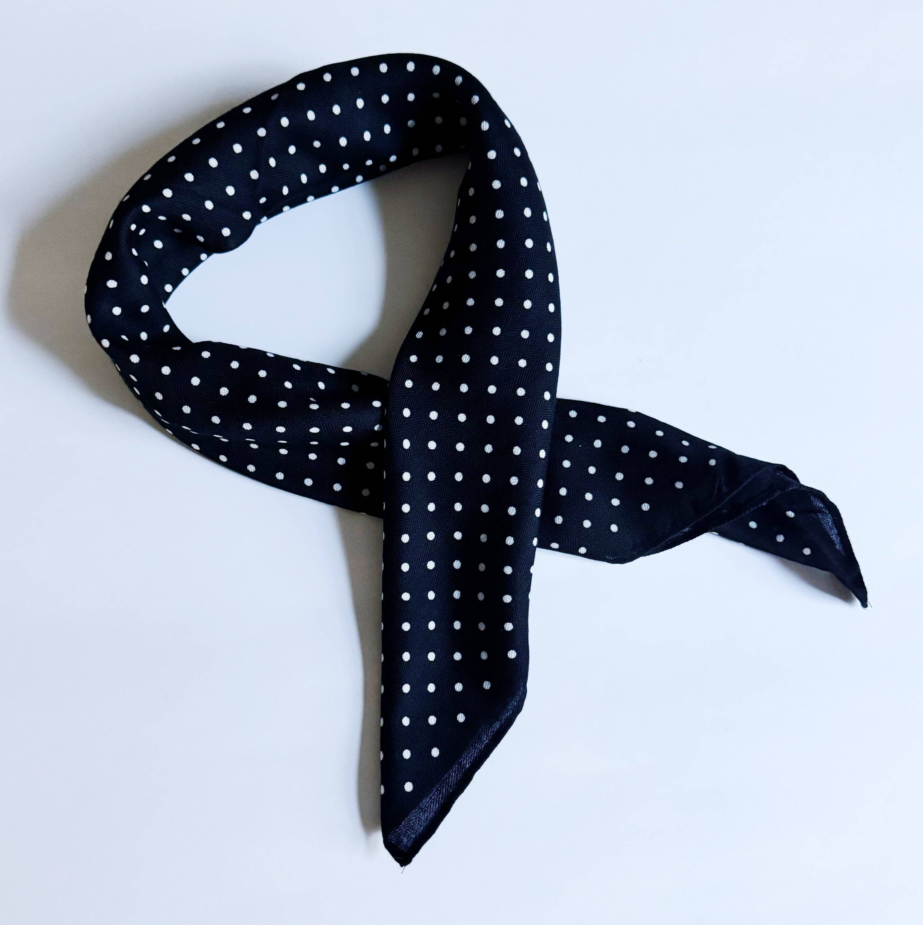 Textured Style Square Scarf – Versatile Accent for Hair, Neck & Handbags