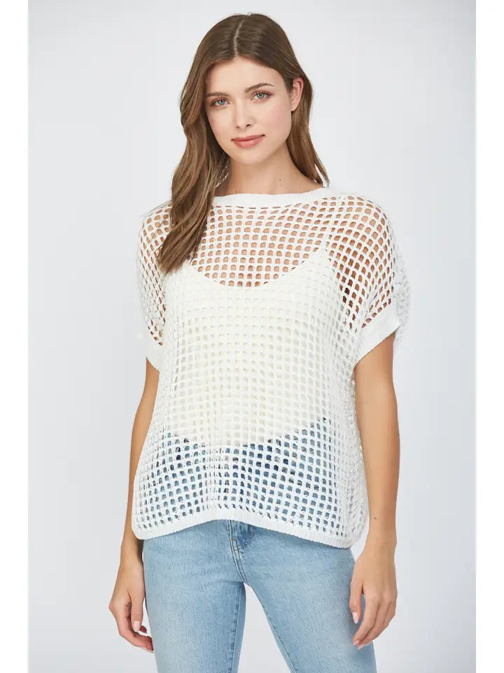 Open Knit Top