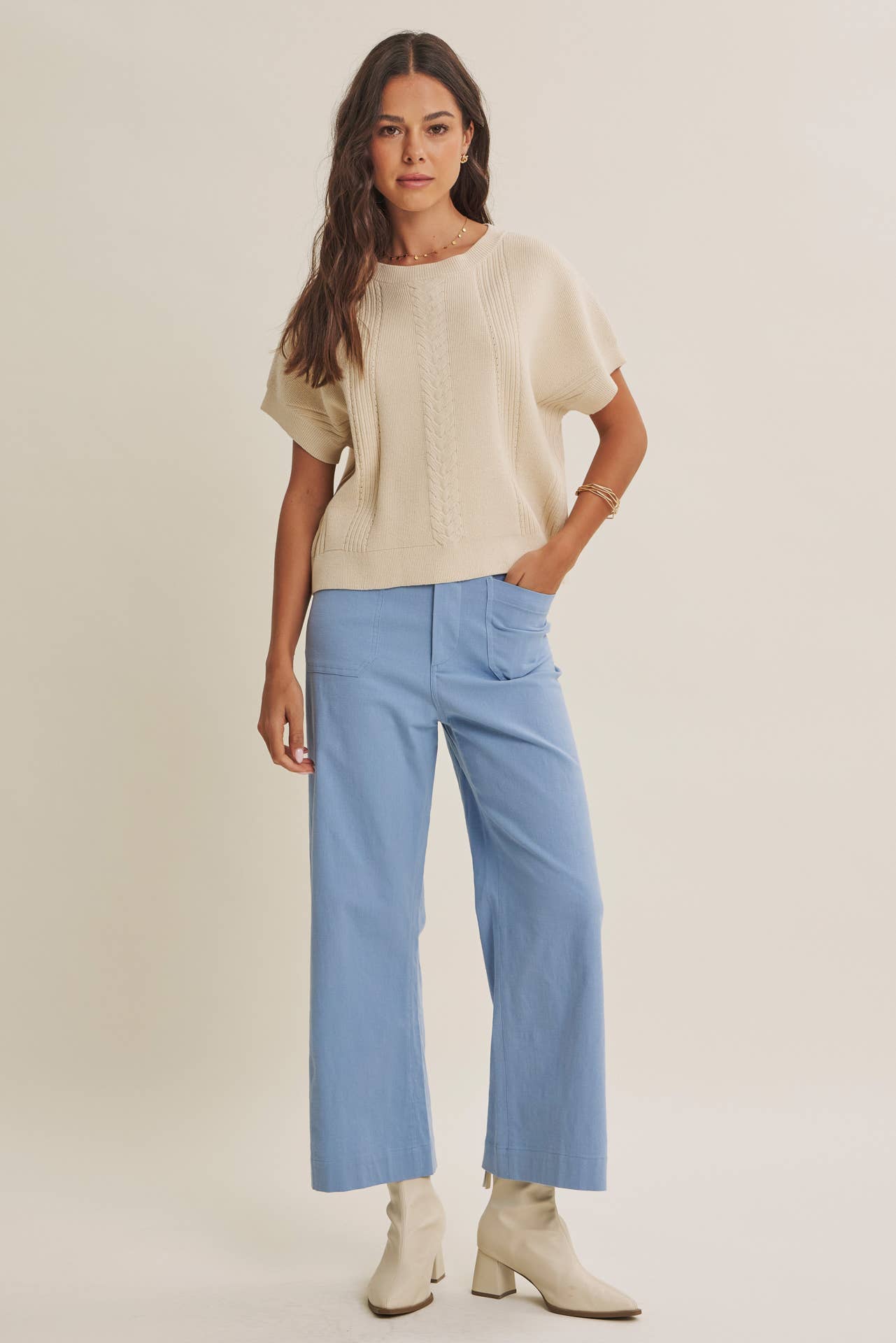 STRETCHY COTTON PANTS
