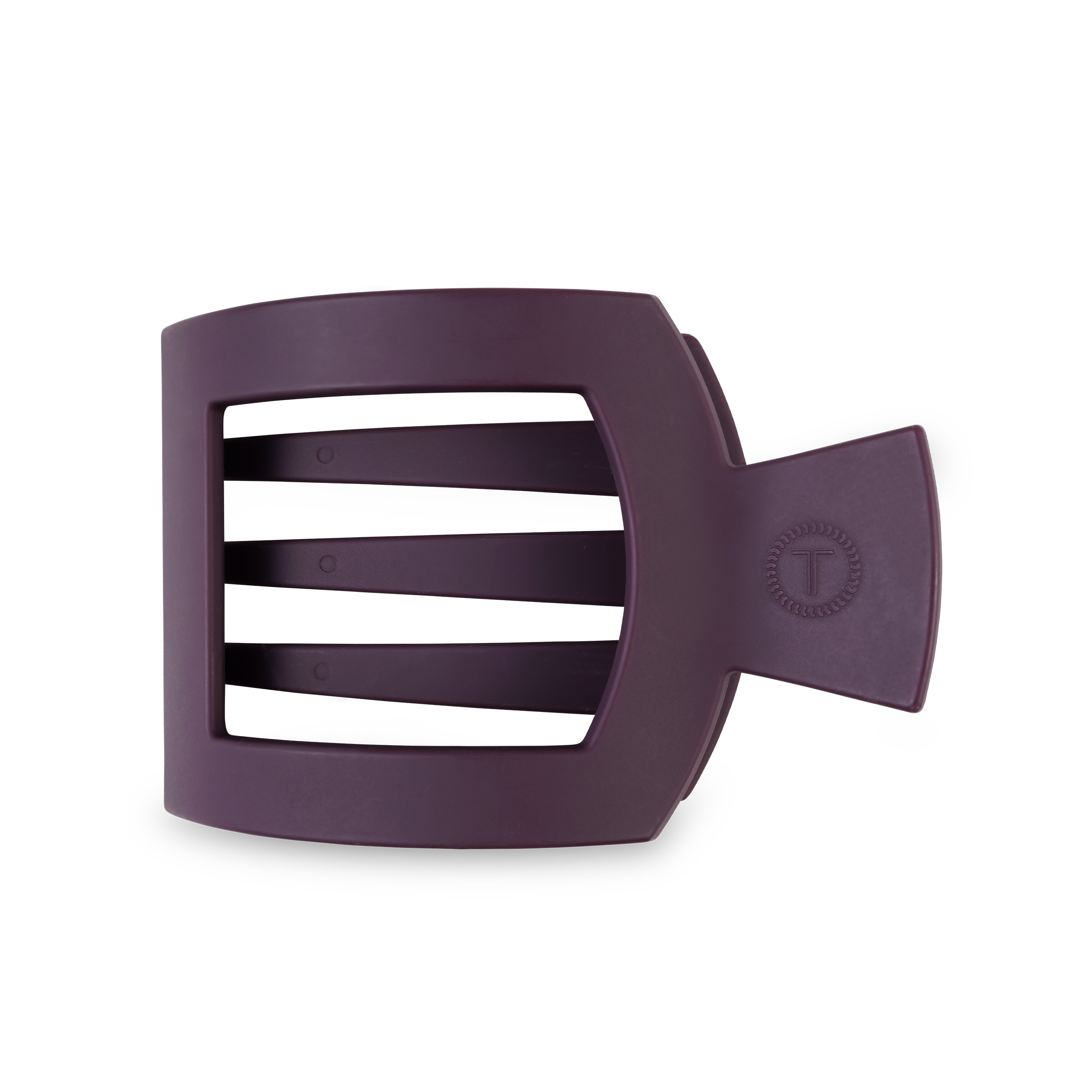 Square Flat Hair Clip | Large| Burgundy Bliss