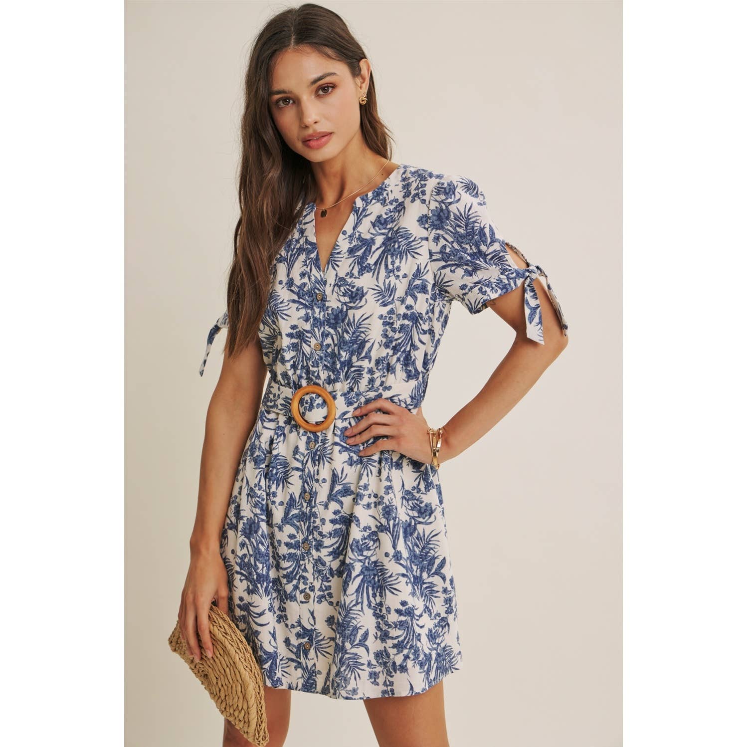 VINEYARD FLORAL MINI DRESS