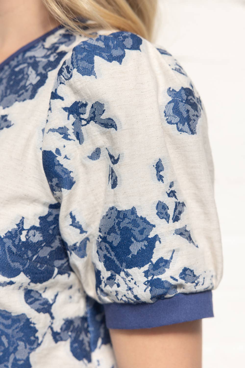 Floral Jacquard Top