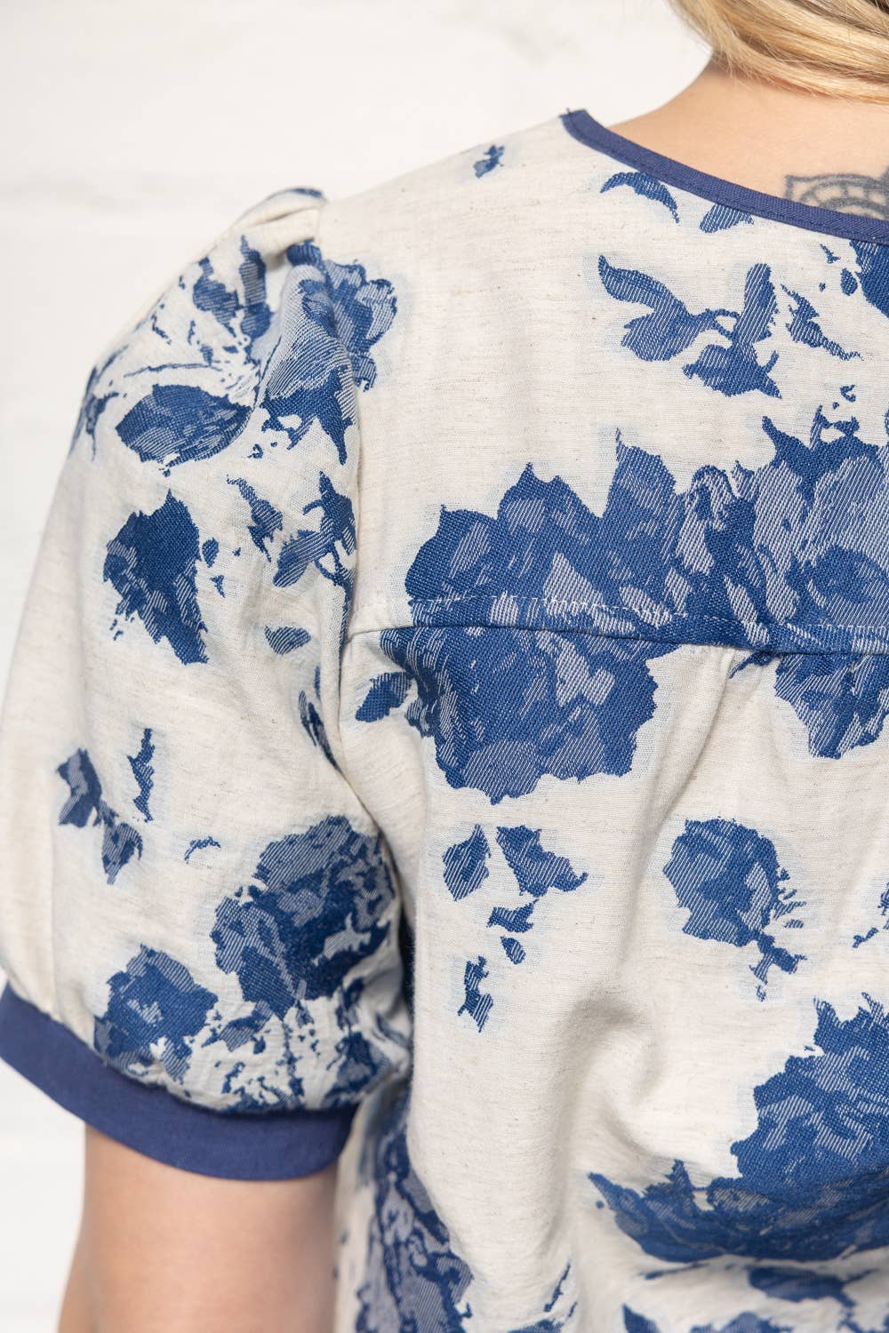 Floral Jacquard Top