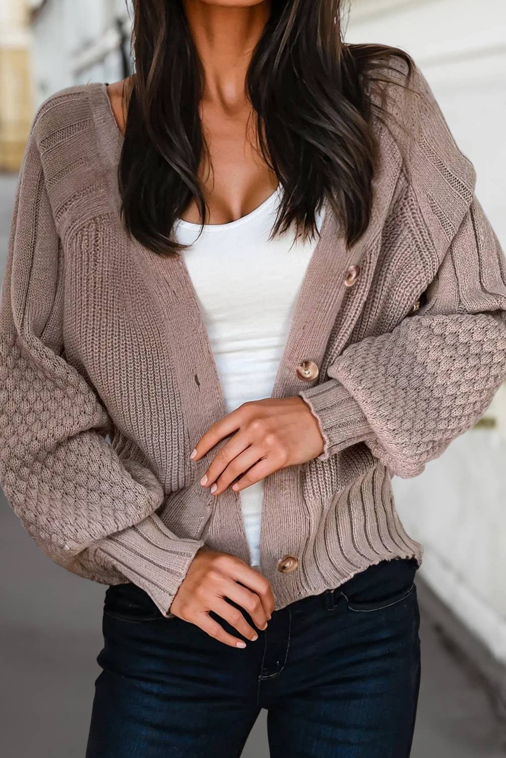Texture Knit Cardigan