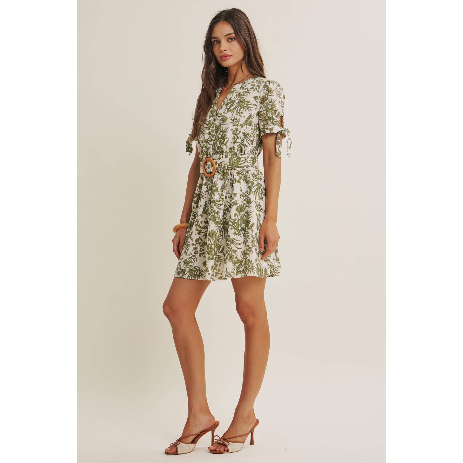 VINEYARD FLORAL MINI DRESS