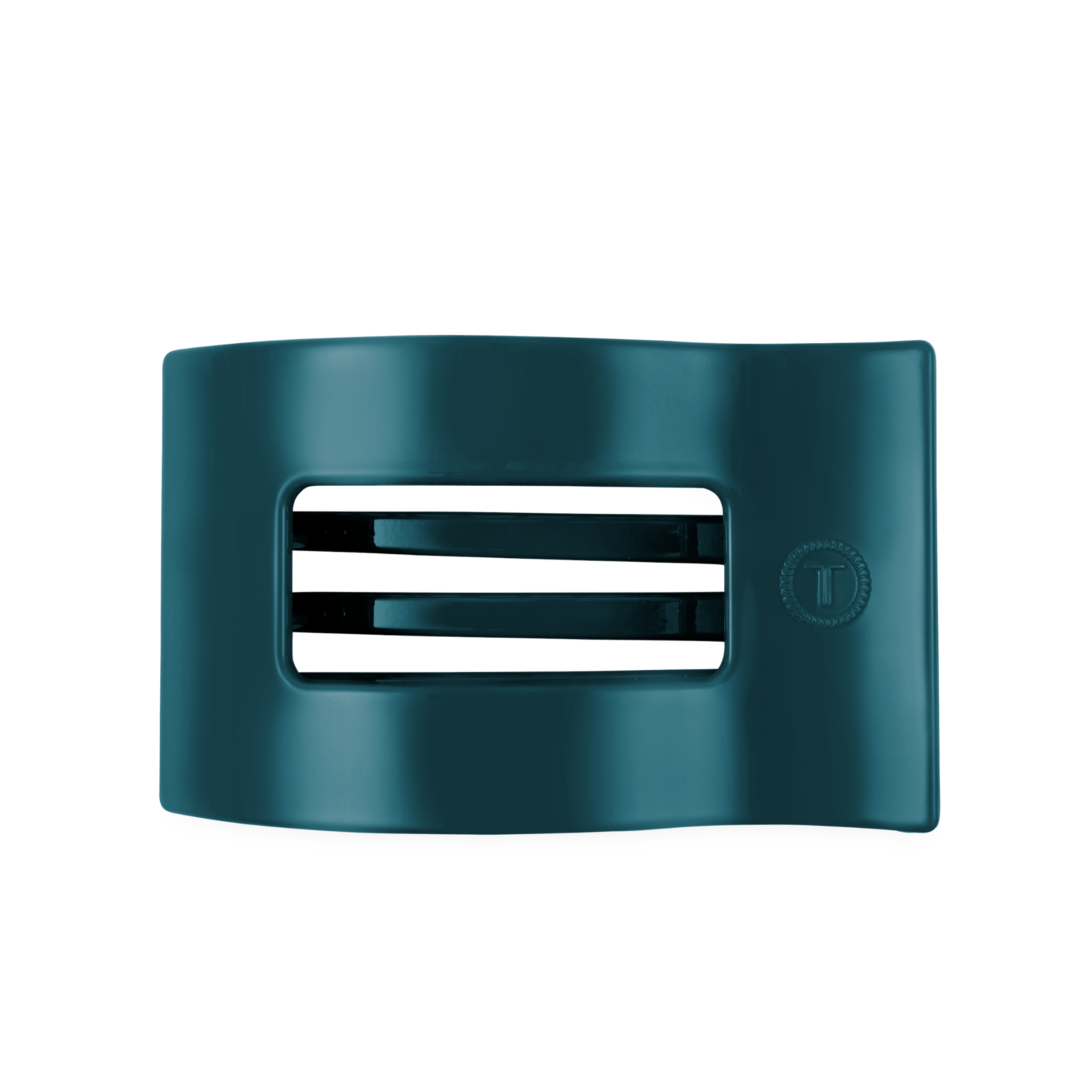 Teal With It Large Flat Rectangle Hair Clip