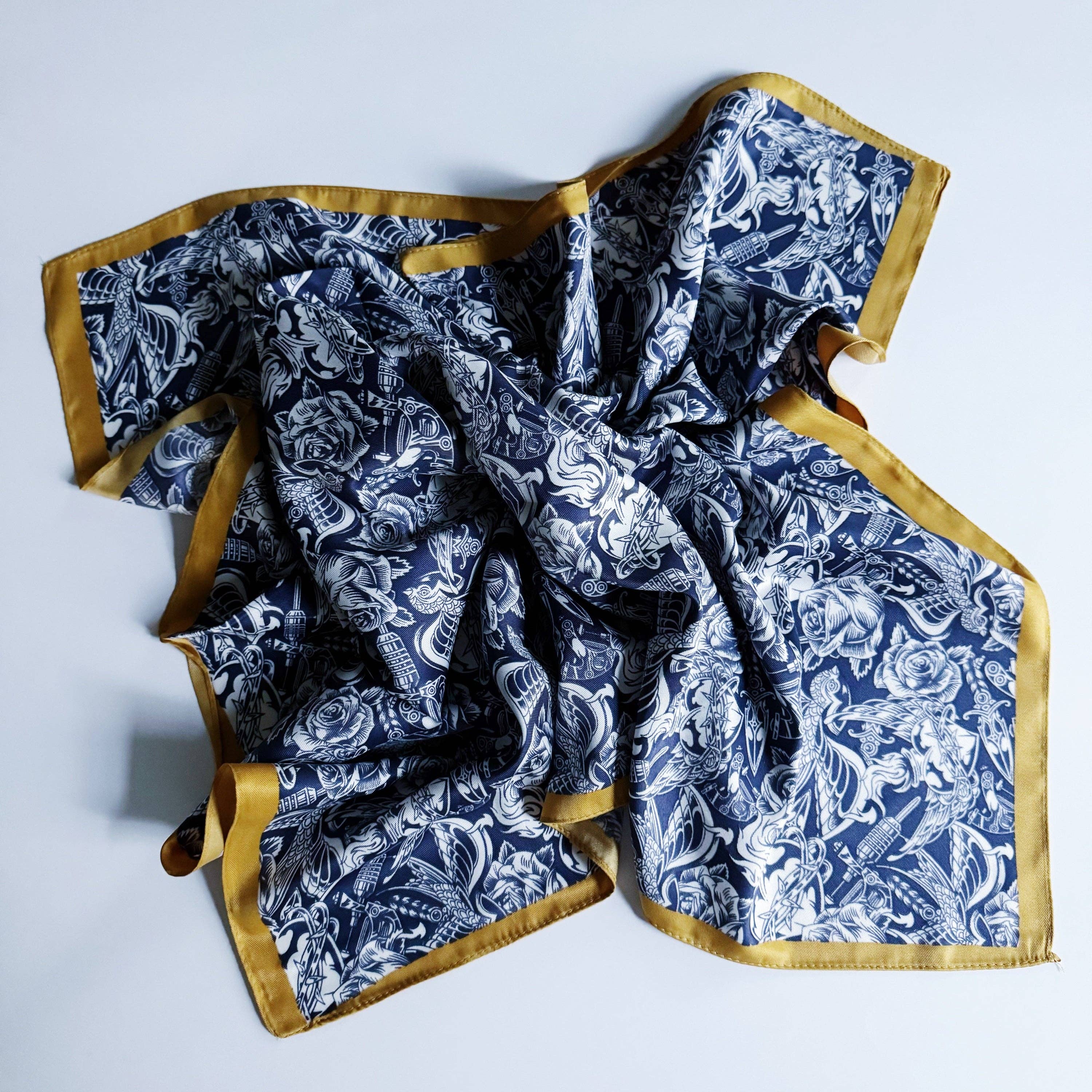 Silky Muse Satin Square Scarf