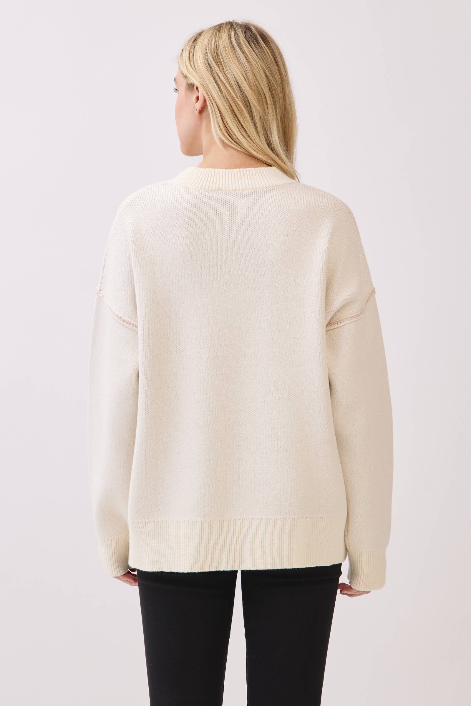 Western Horseshoe Cactus Knit Sweater