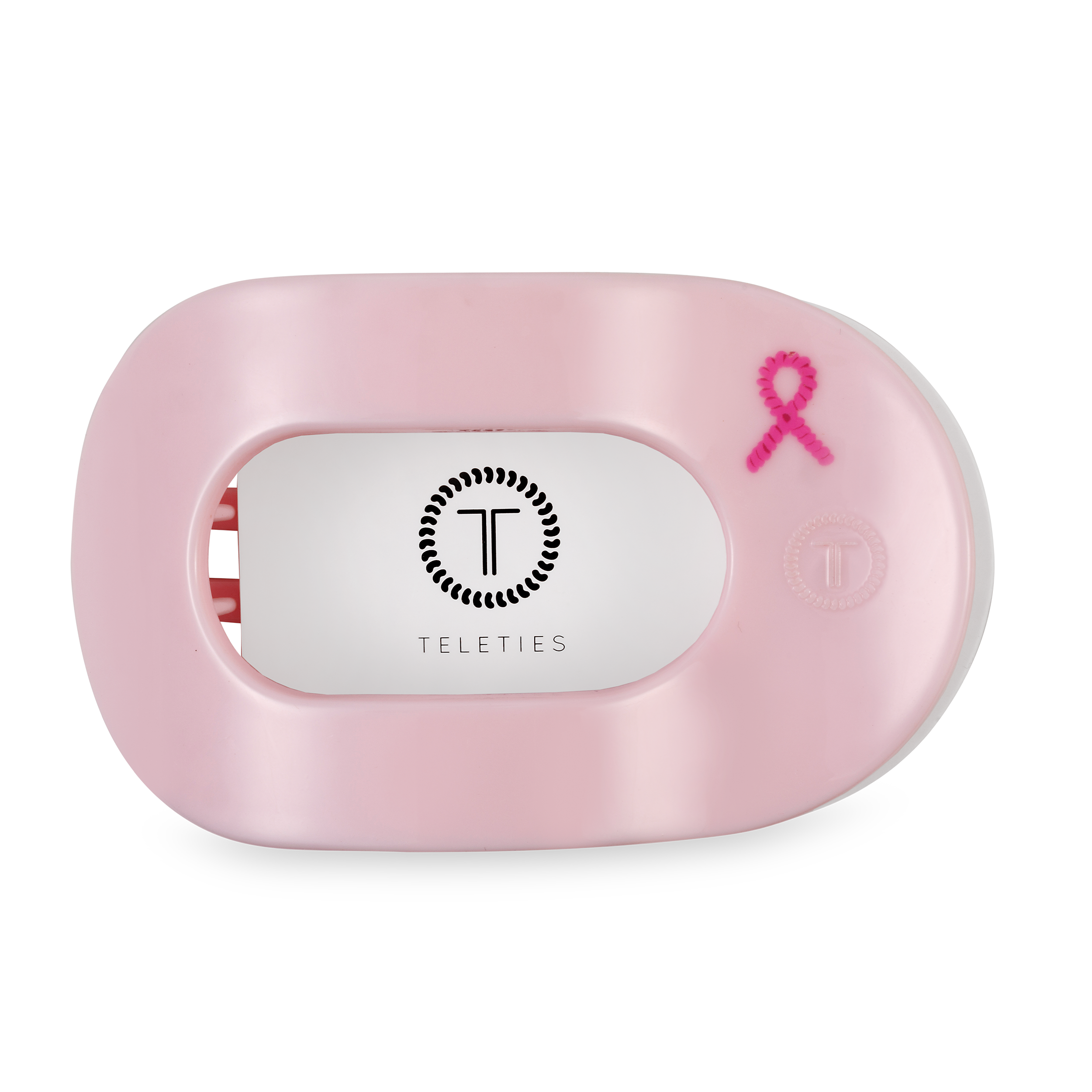 Flat Round Hair Clip | Large | Pink Ribbon Power