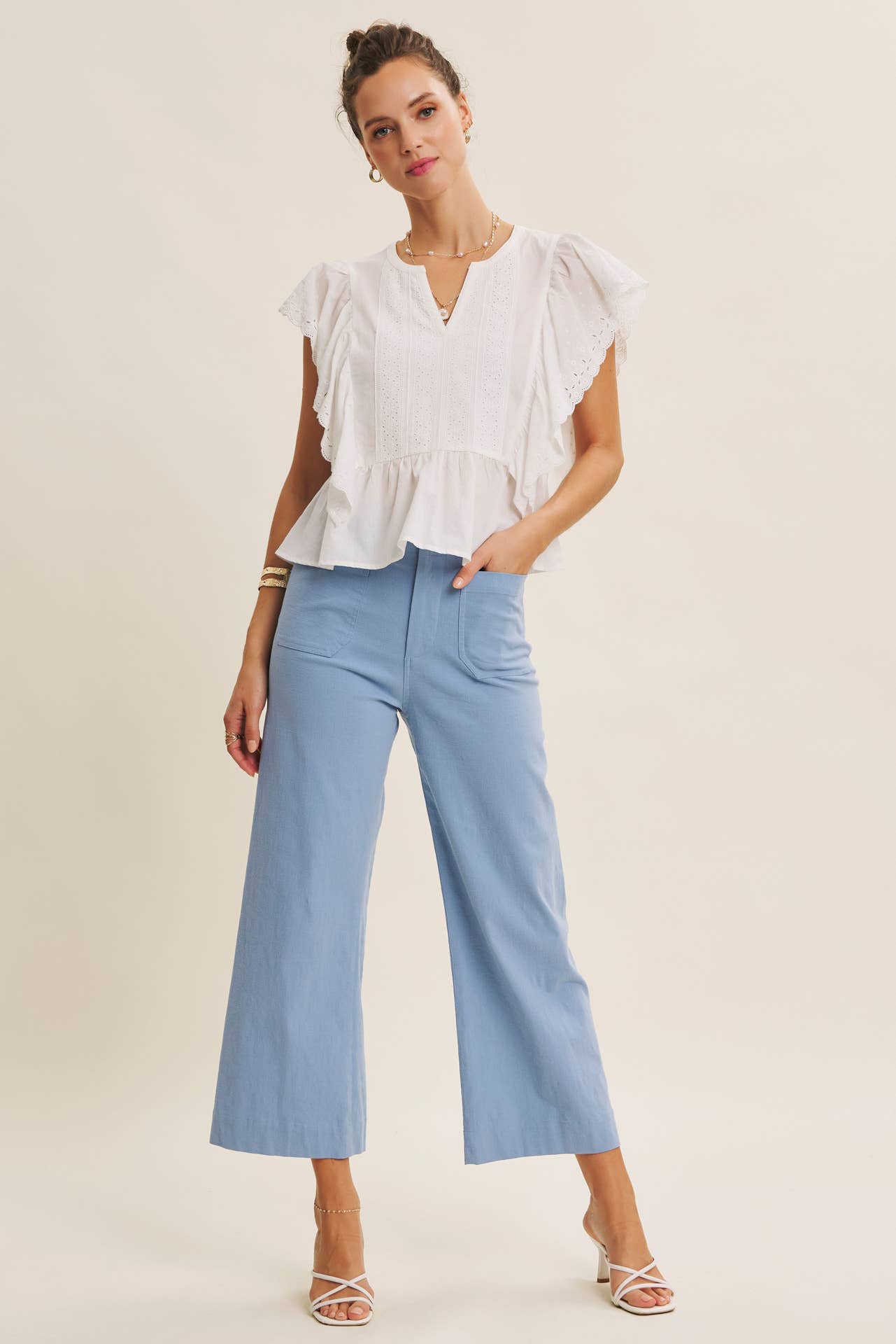 STRETCHY COTTON PANTS