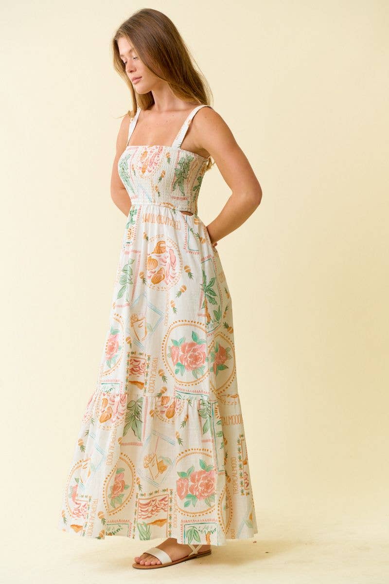 TROPICAL MAXI DRESS