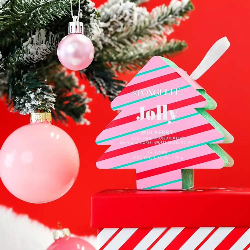 Jolly - Mulberry Holiday Tree Buffer Christmas Stocking Gift
