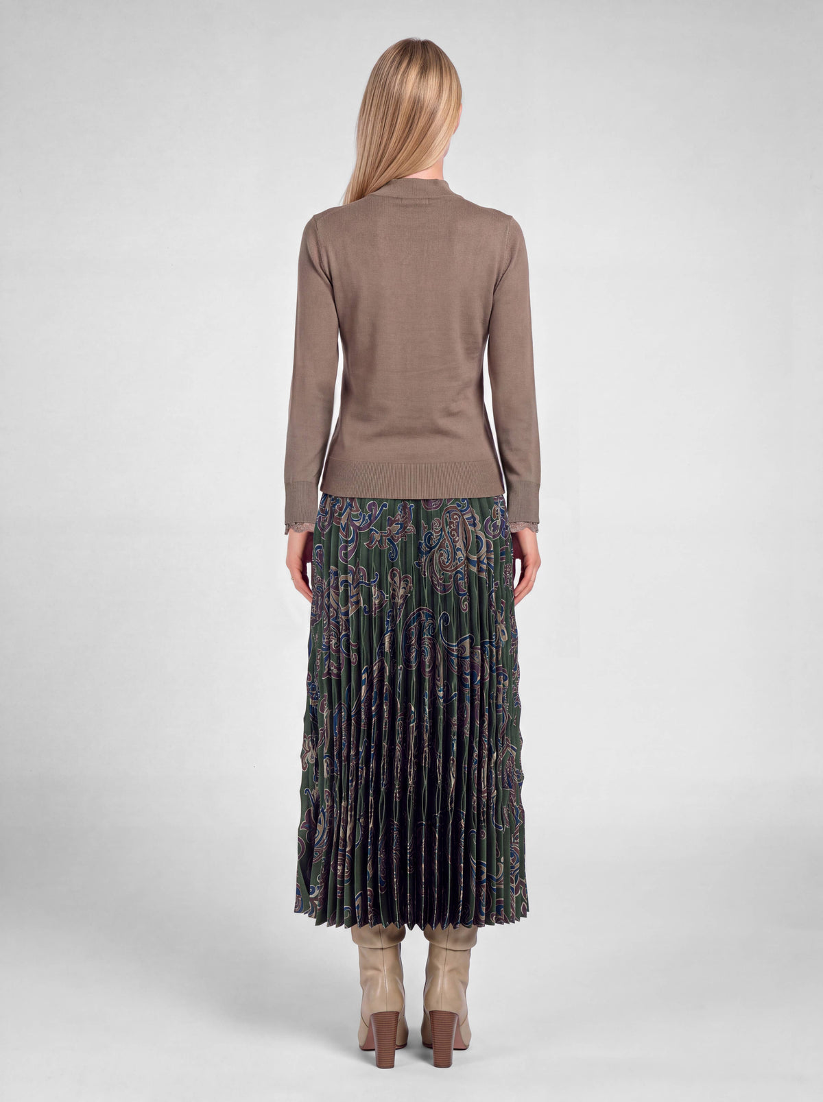 Cowl-neck Knit Sweater