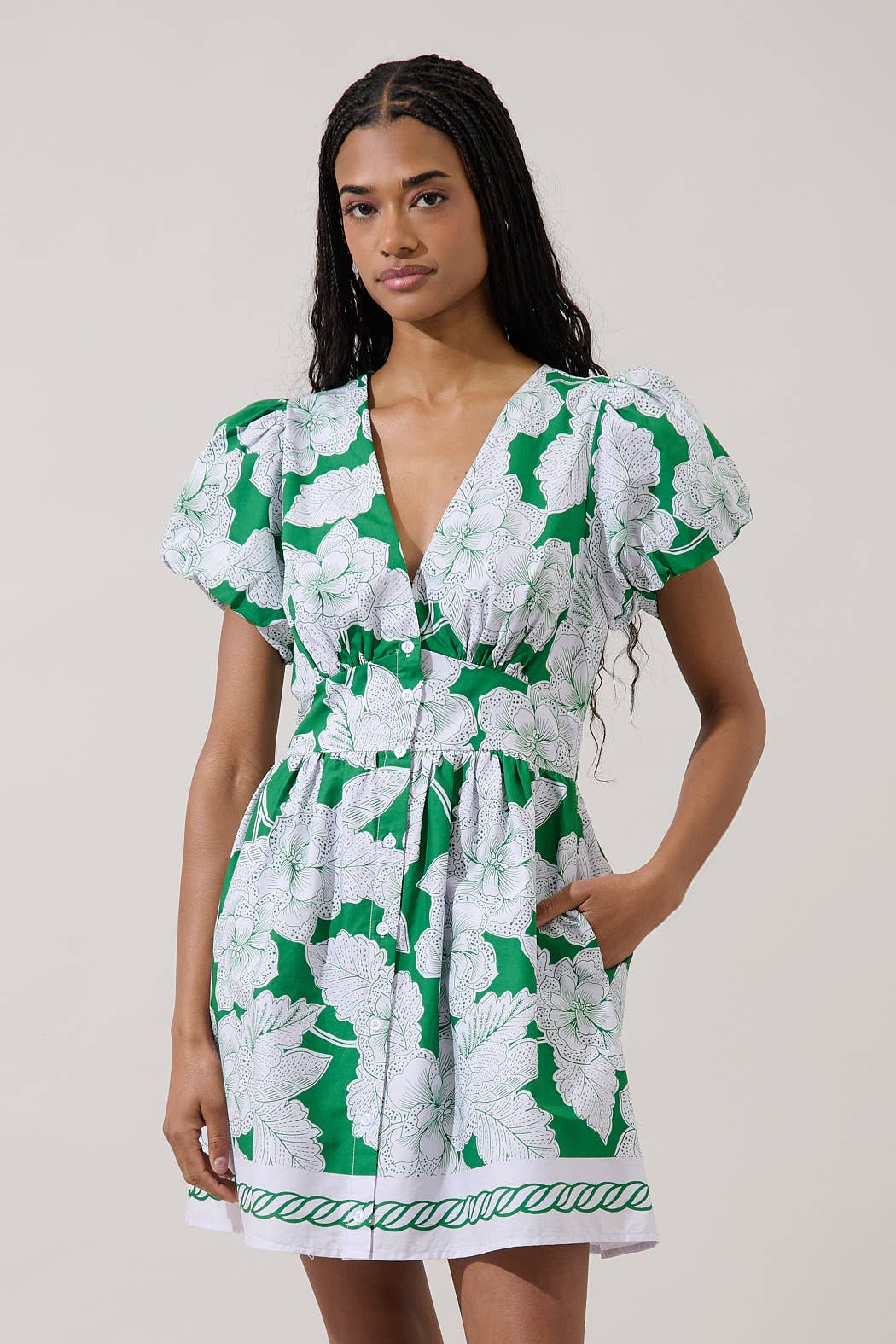 Kasina Button Down Mini Dress
