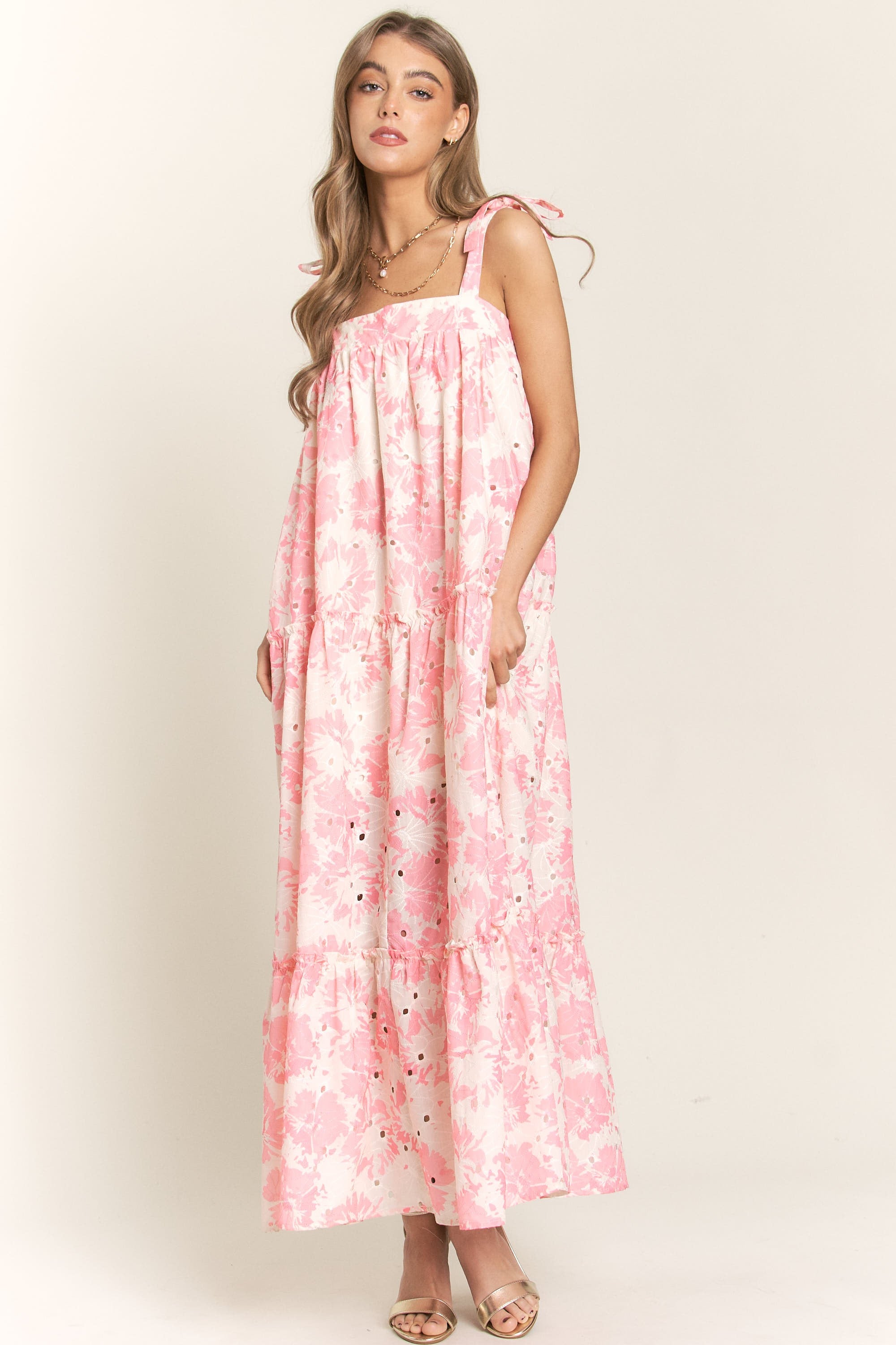 Floral Bandeau Maxi Dress