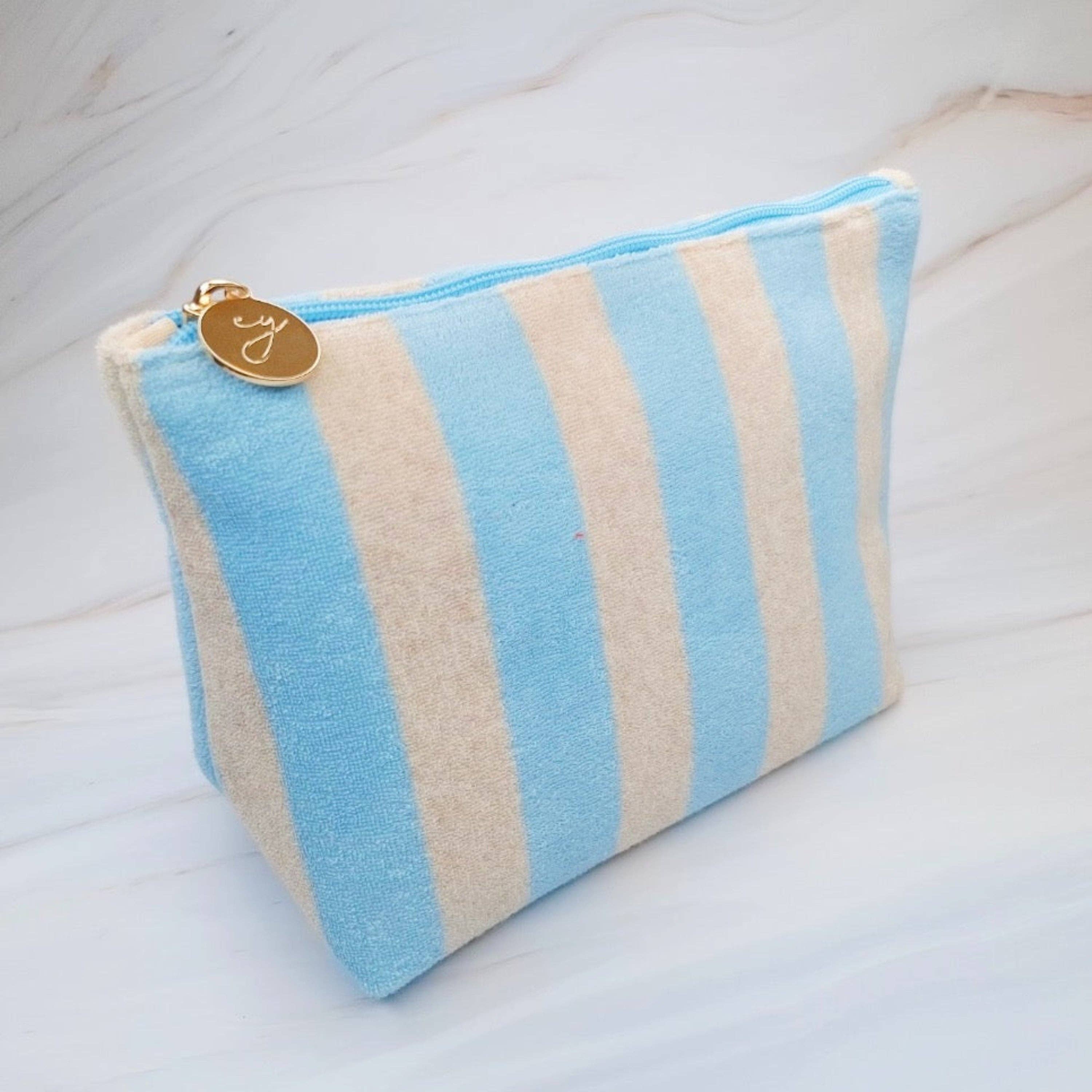 Terry Striped Everything Pouch