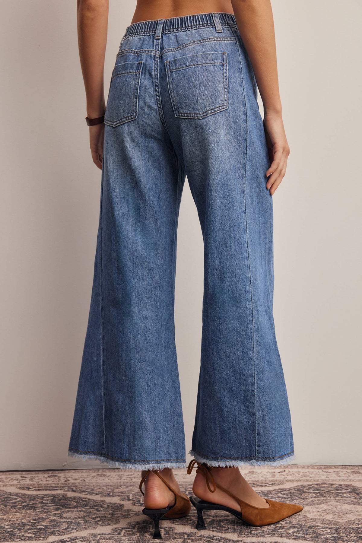 Wide Leg Denim Jeans
