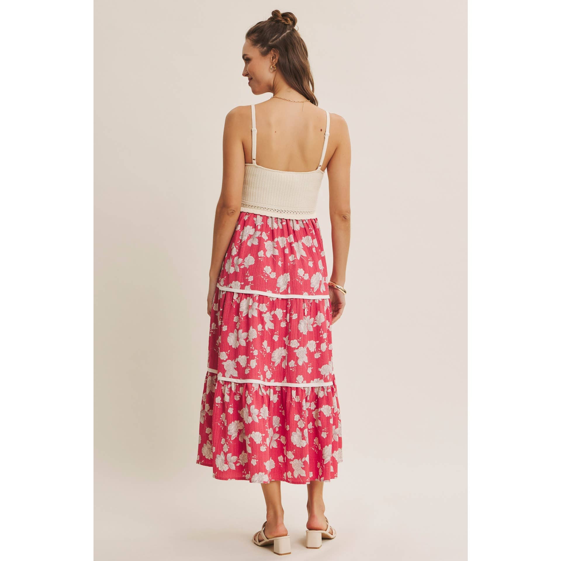 FLOWY FLORAL MIDI DRESS