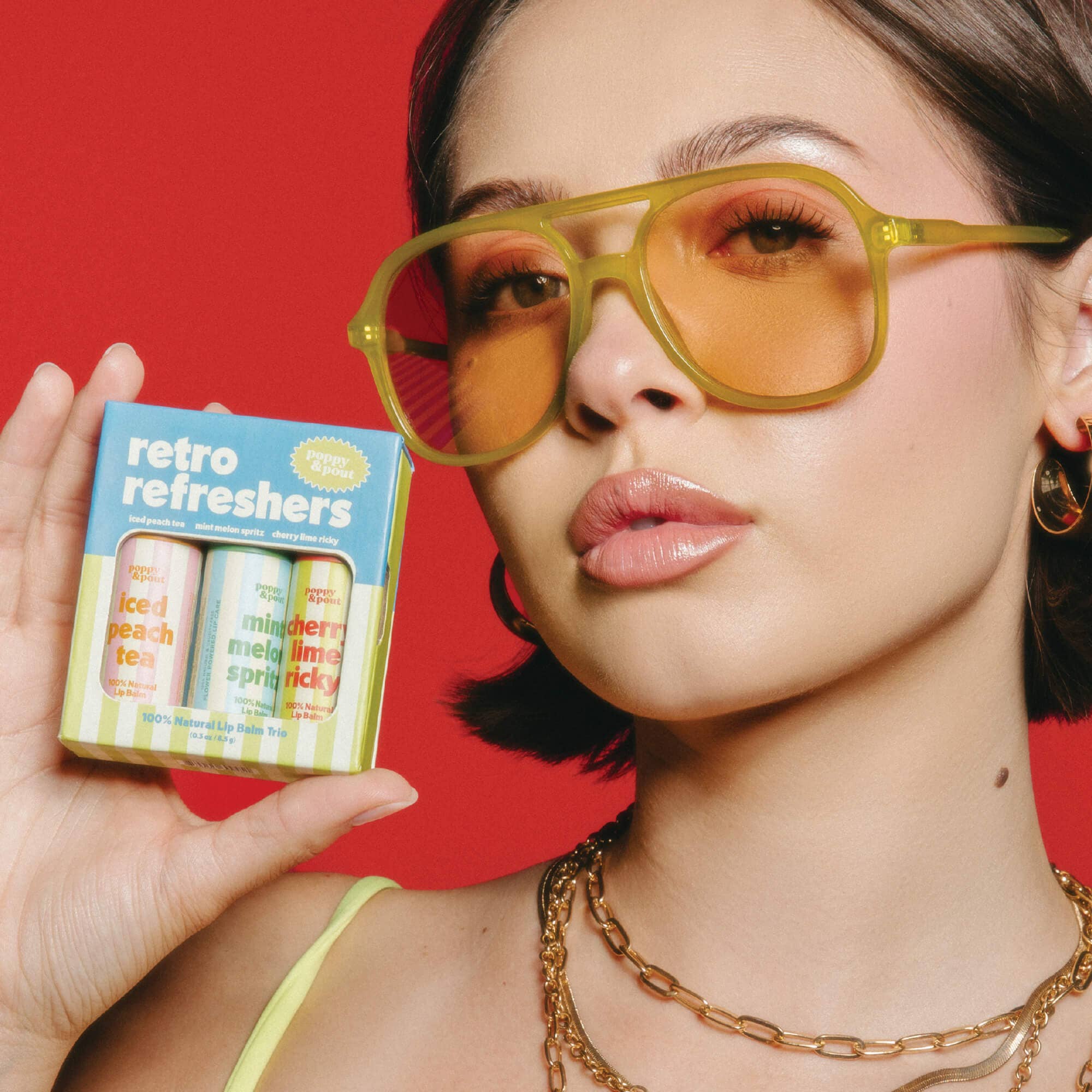 Gift Set, Lip Balm Trio, Retro Refreshers
