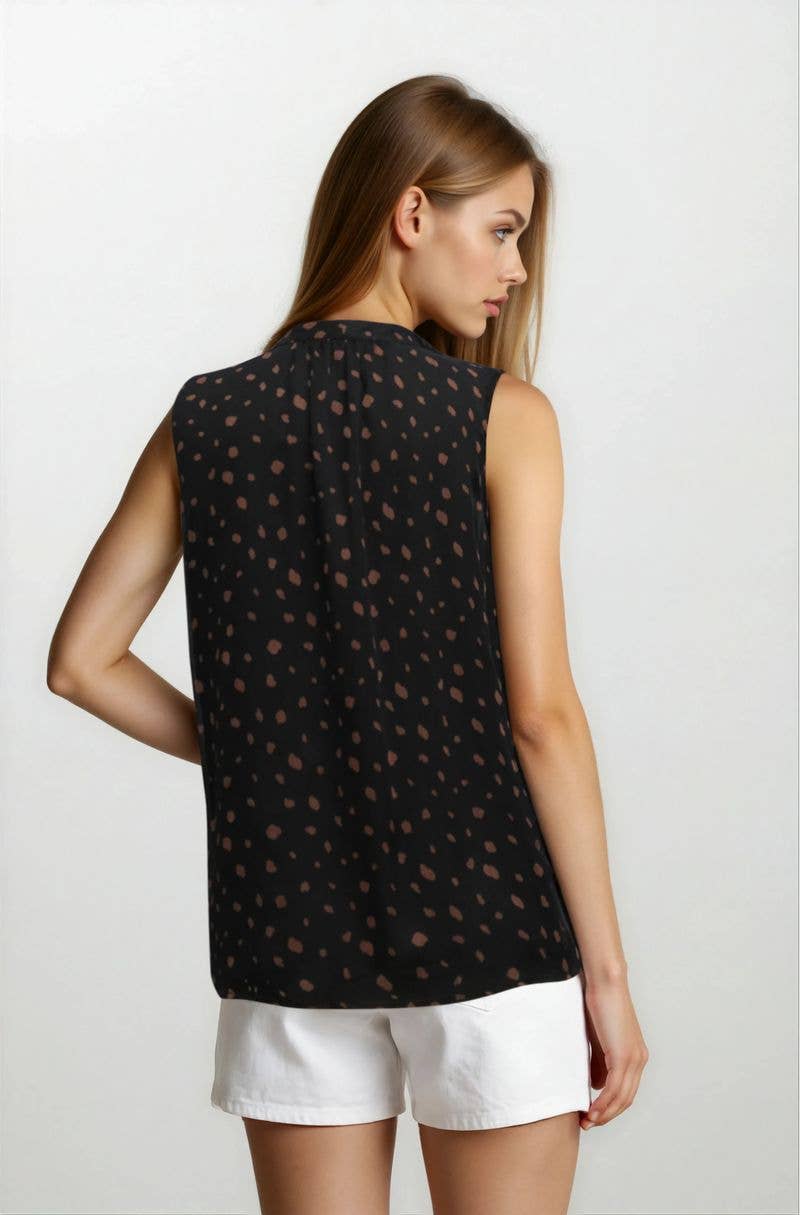 CHIFFON PINTUCK BLOUSE