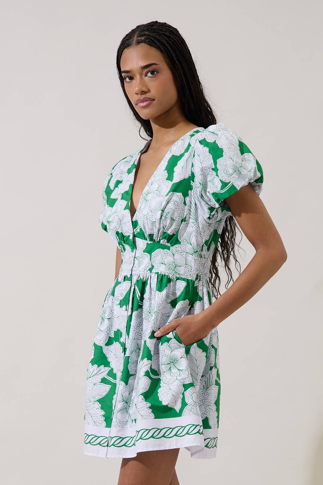 Kasina Button Down Mini Dress