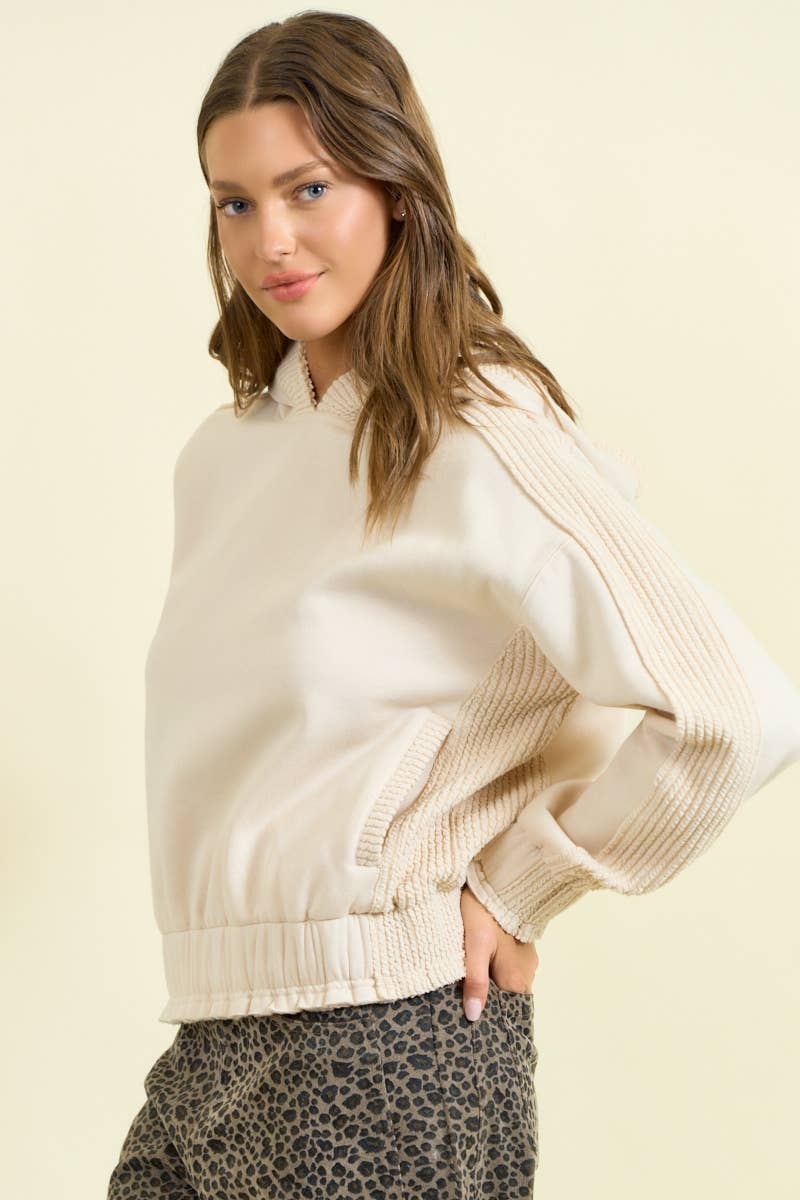 BRUSHED TERRY SWEATSHIRT