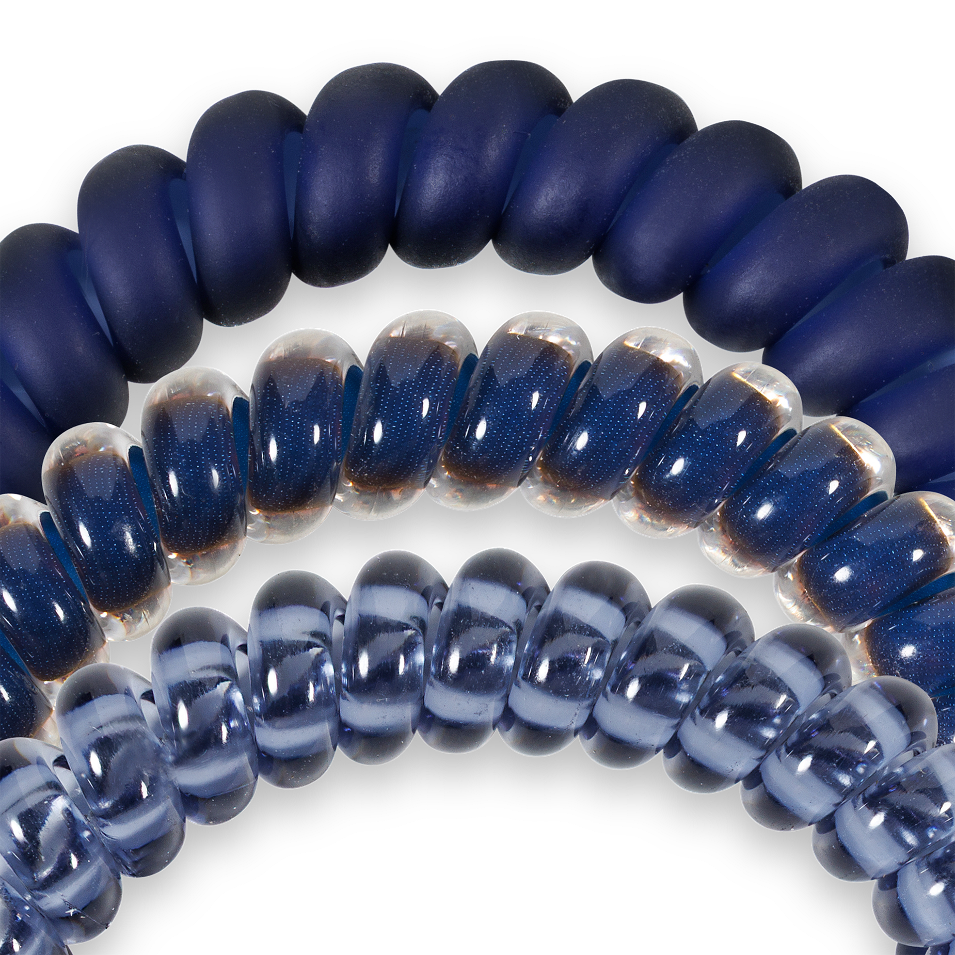 Spiral Hair Coils | Small | Nightfall Navy Hair Ties
