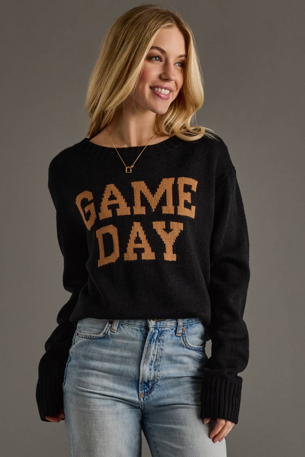 Black & Tan Game Day Sweater