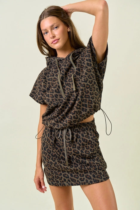 Oversized Leopard Hoodie