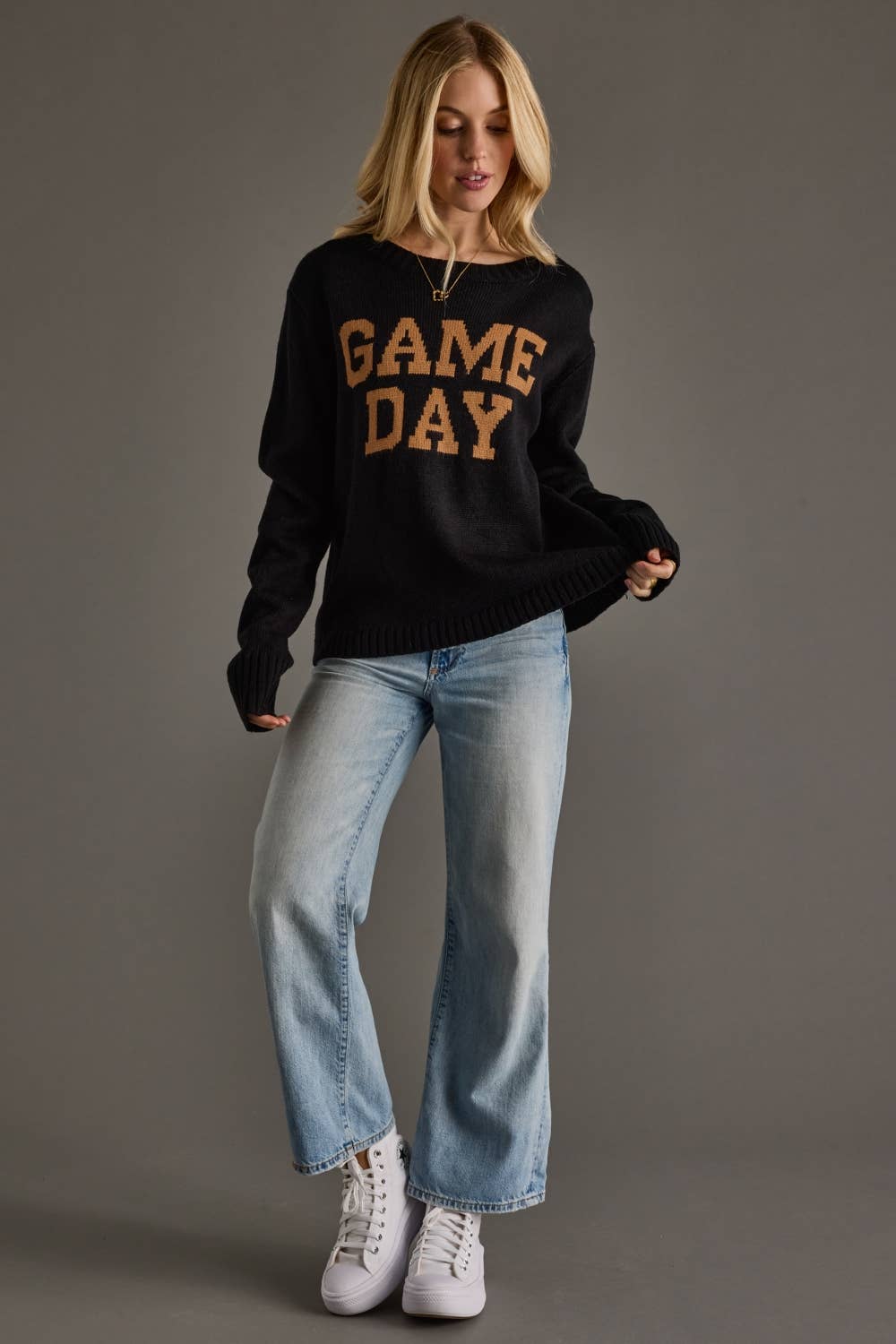 Black & Tan Game Day Sweater