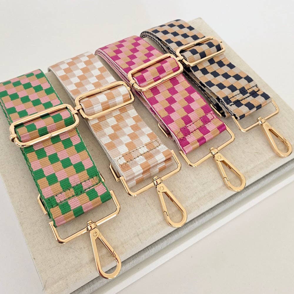 Hendrix Checkered Guitar Bag Strap