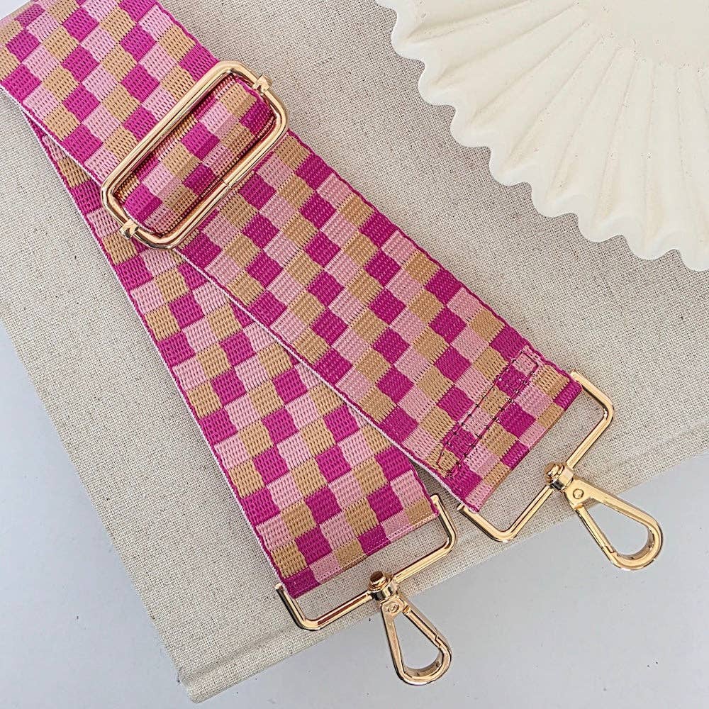 Hendrix Checkered Guitar Bag Strap